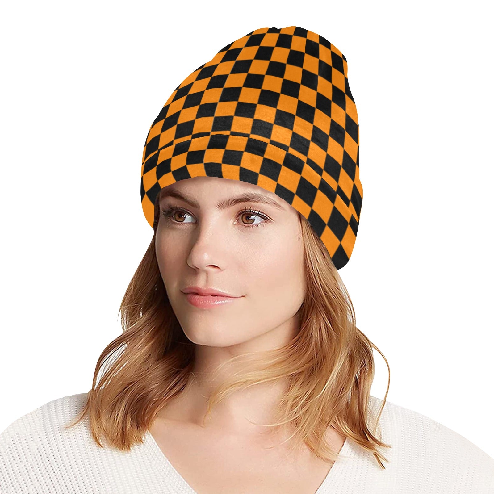 Checkerboard Beanie for Adults