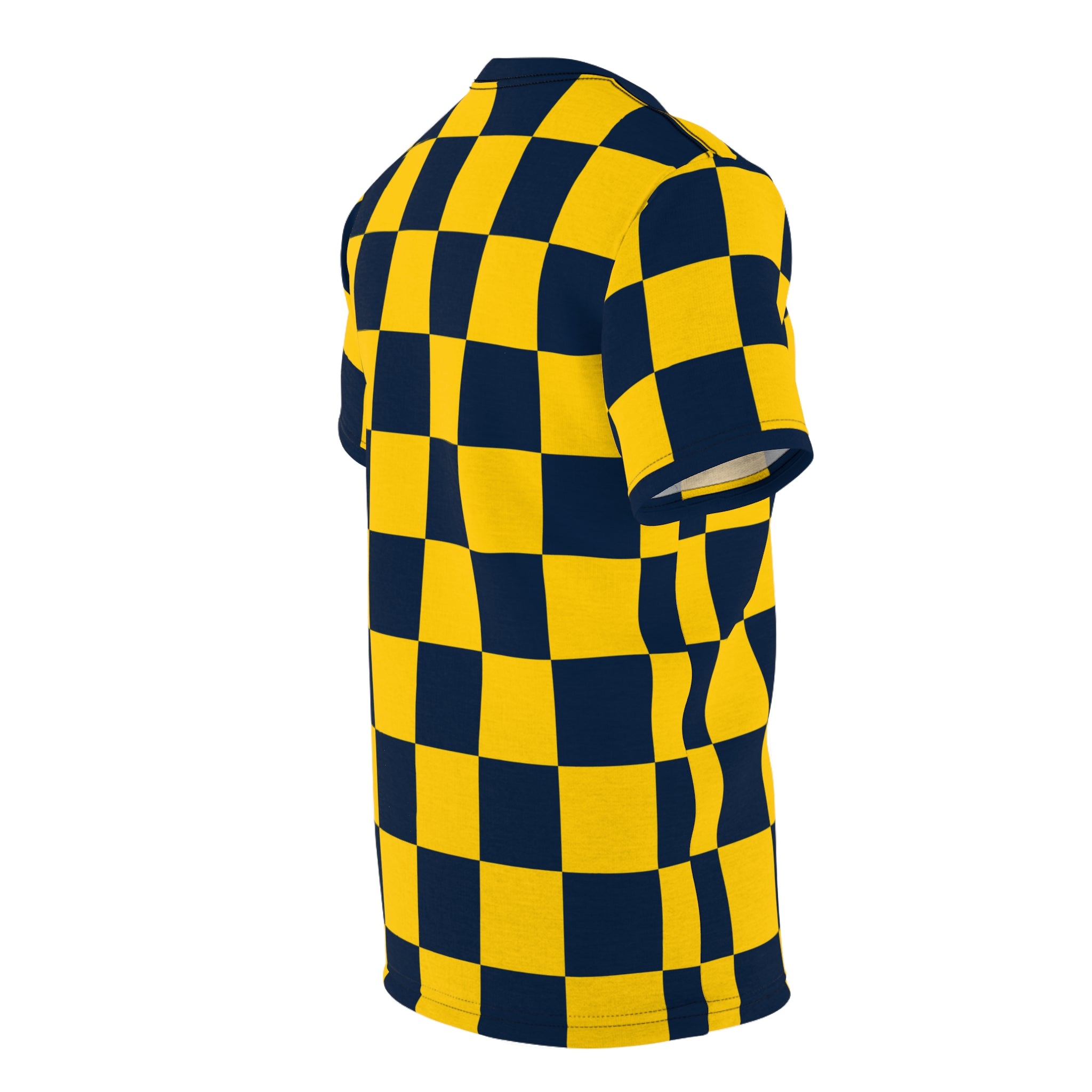 Checkerboard Shirt Blue & Yellow