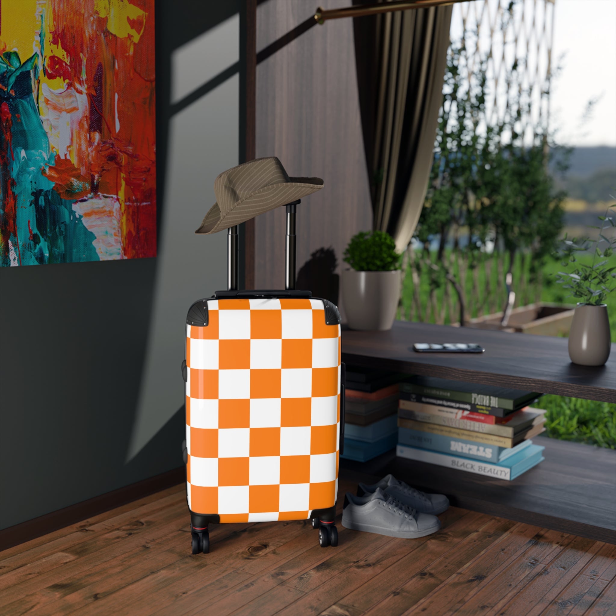 Checkerboard Suitcase Available in 3 sizes