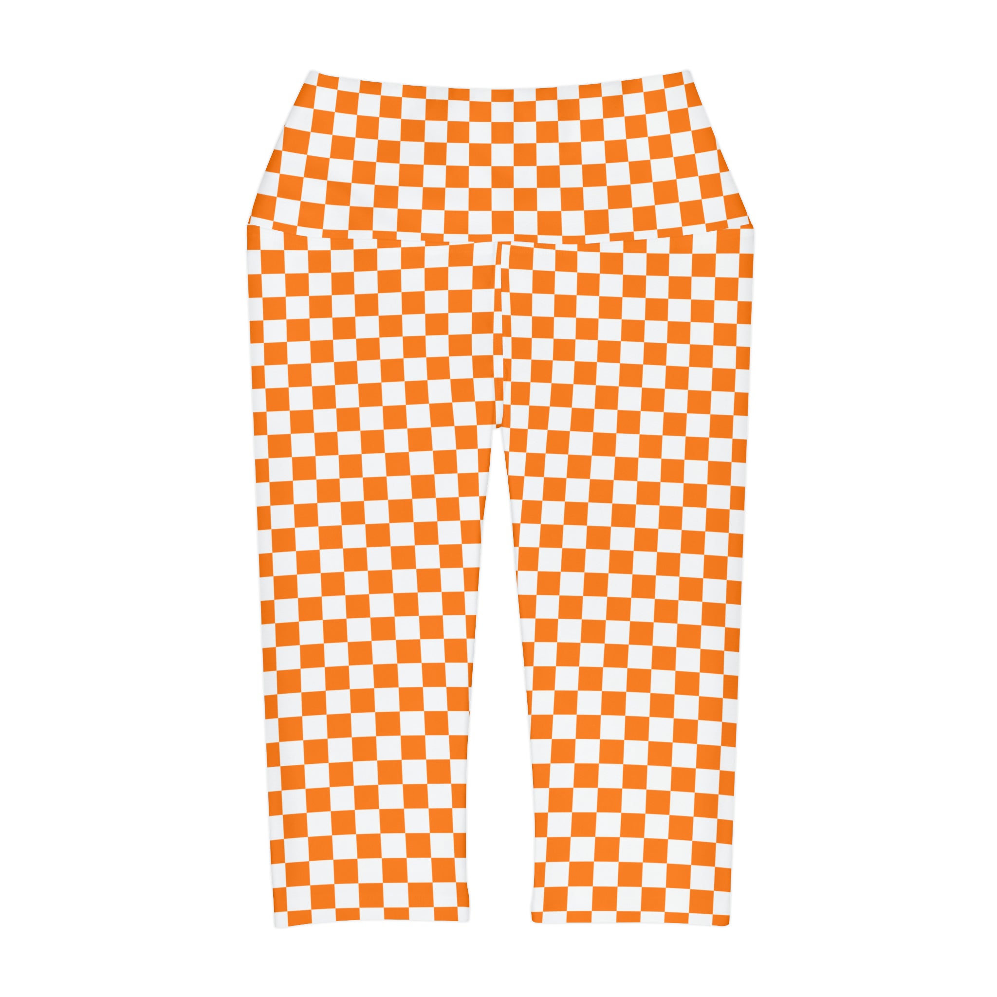 Checkerboard Yoga Capri Leggings