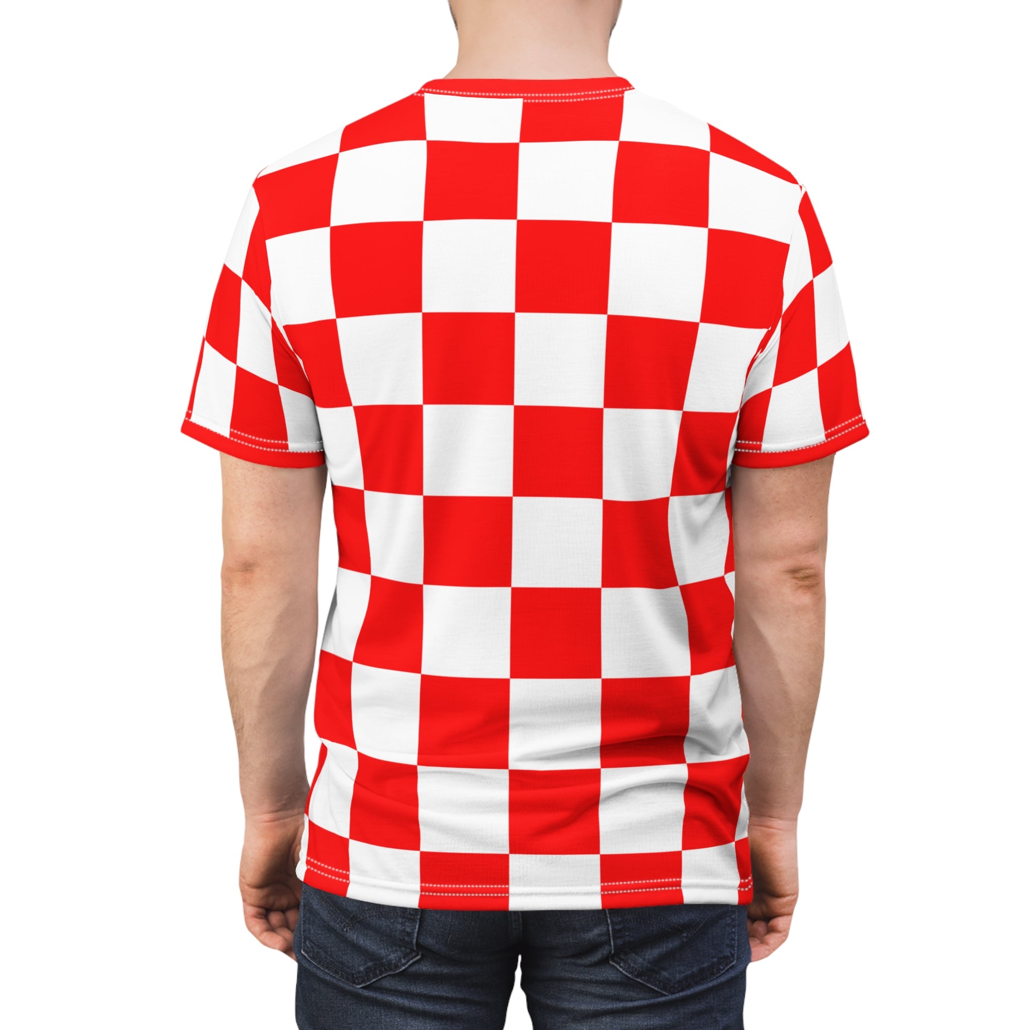 Red & White Checkerboard Shirt