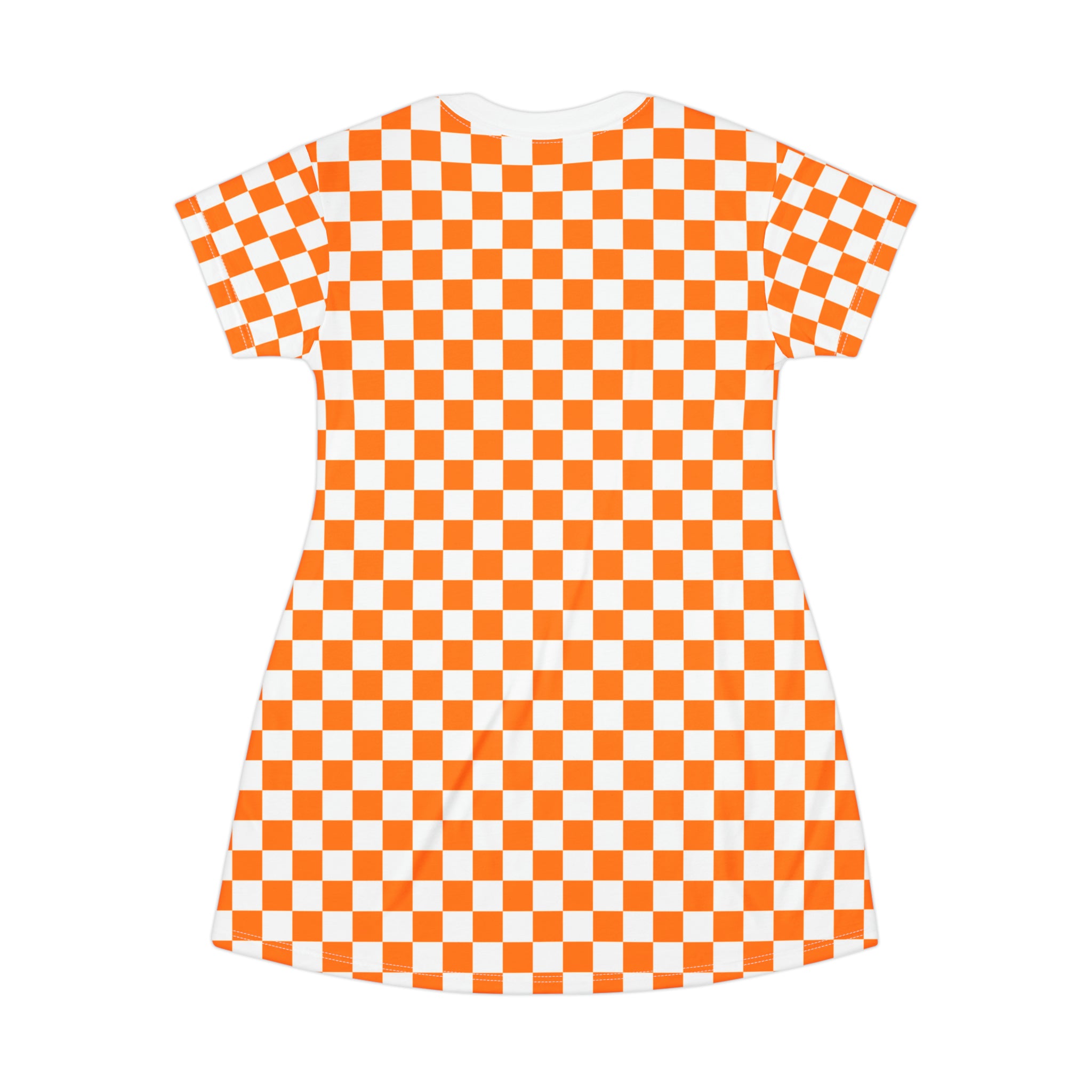 Checkerboard T-Shirt Dress