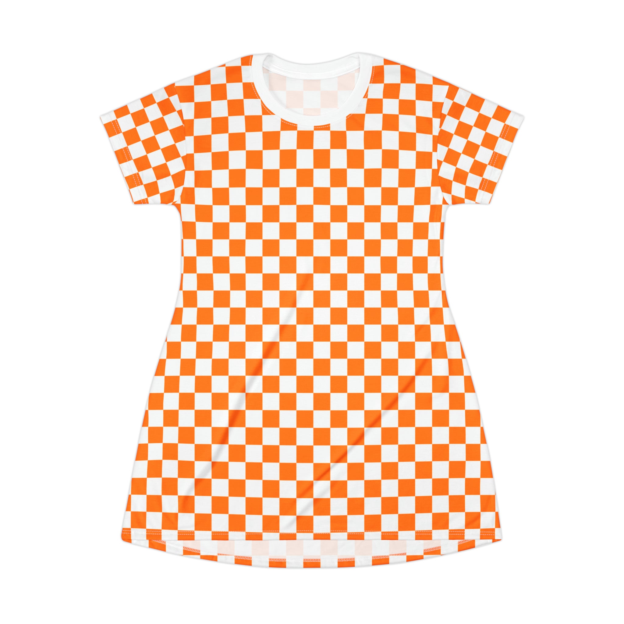 Checkerboard T-Shirt Dress