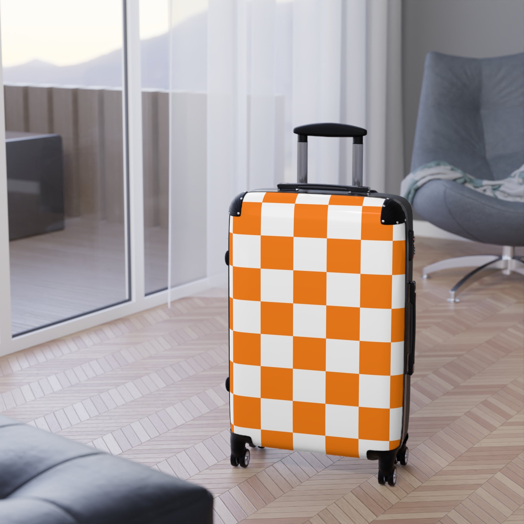 Checkerboard Suitcase Available in 3 sizes