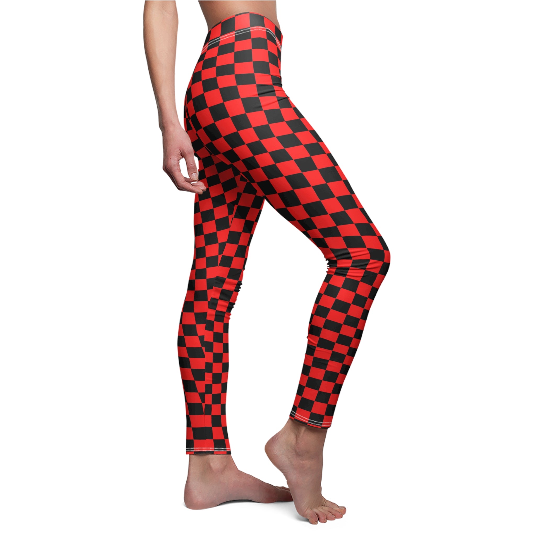 Women's Checkerboard Casual Leggings