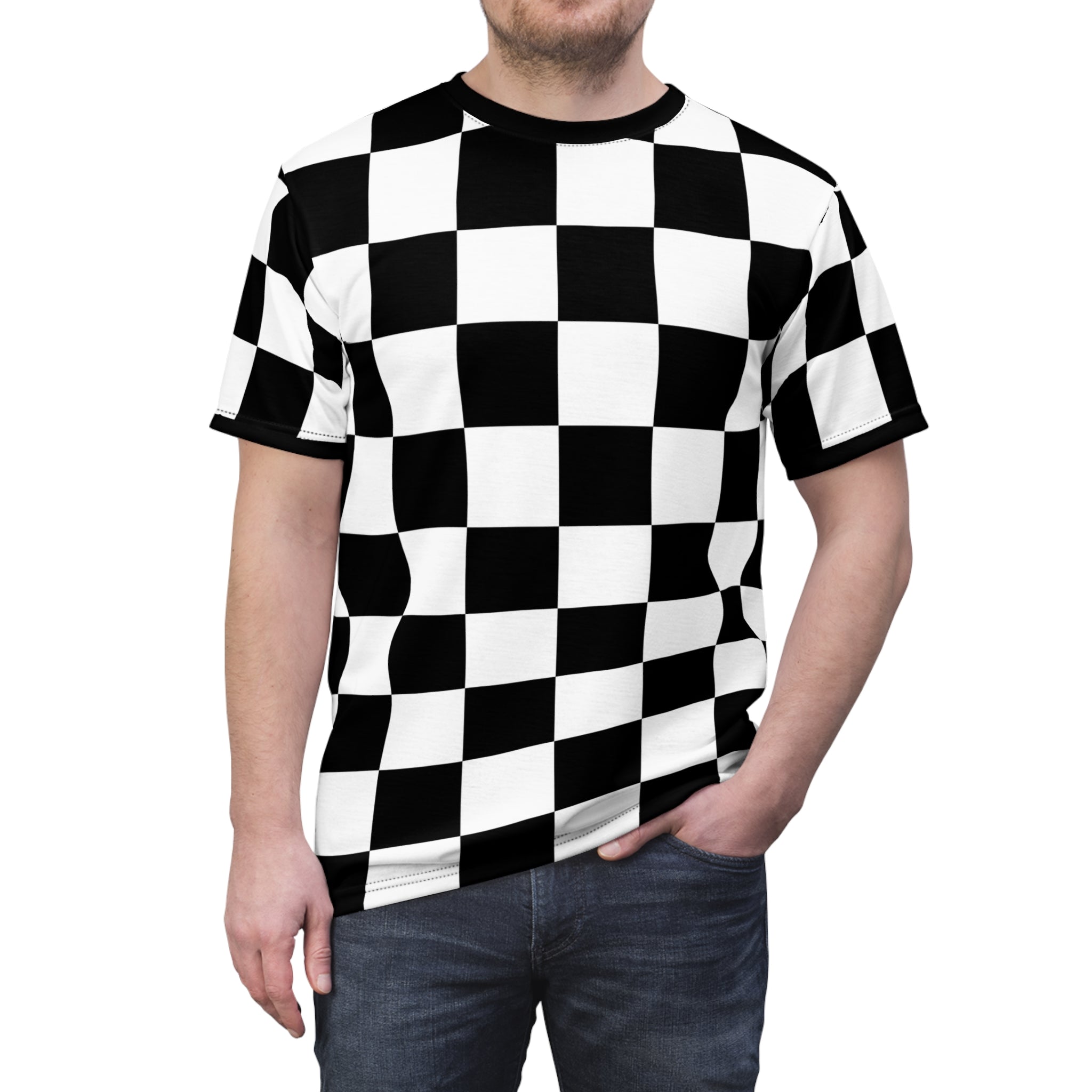 Black & White Checkerboard Shirt