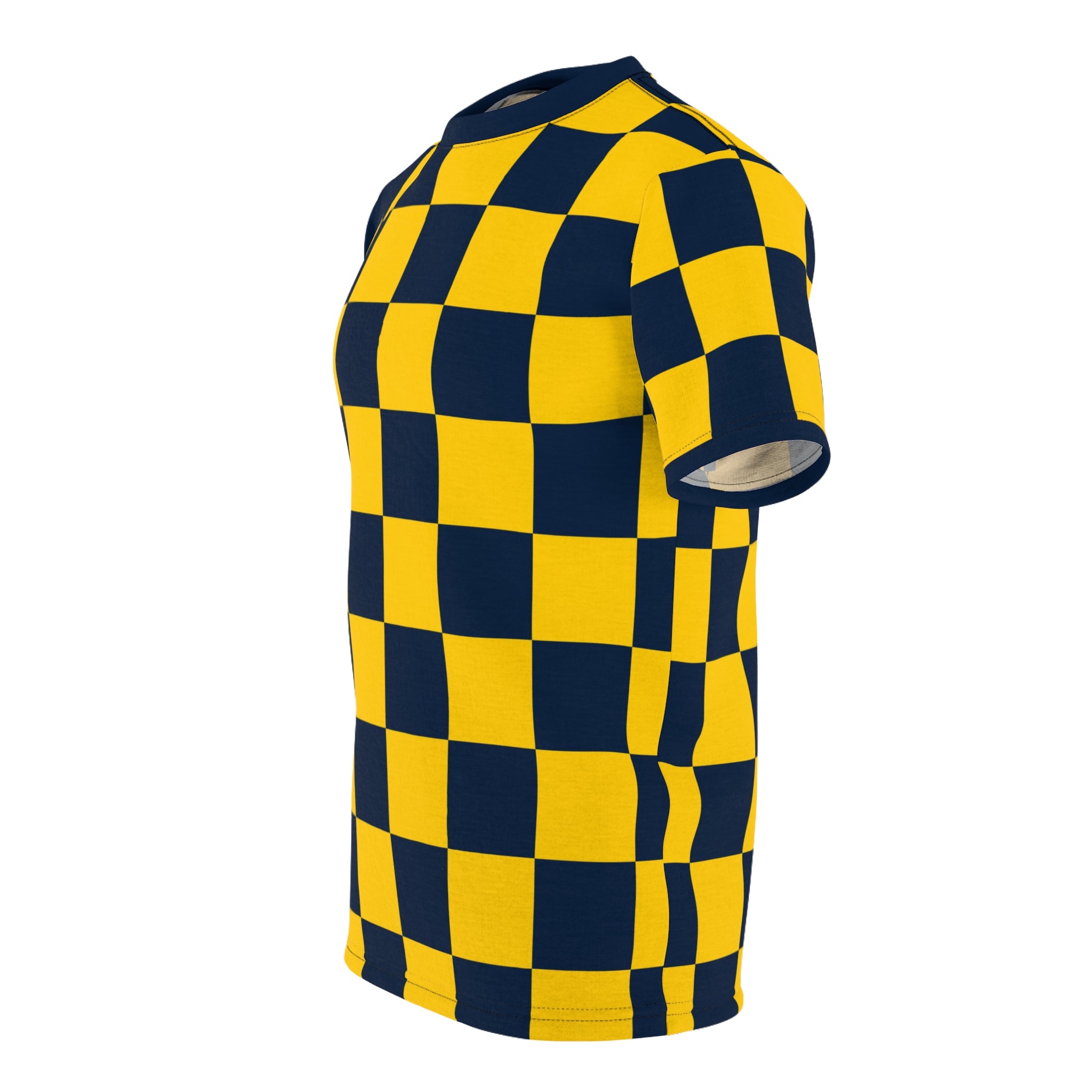 Checkerboard Shirt Blue & Yellow