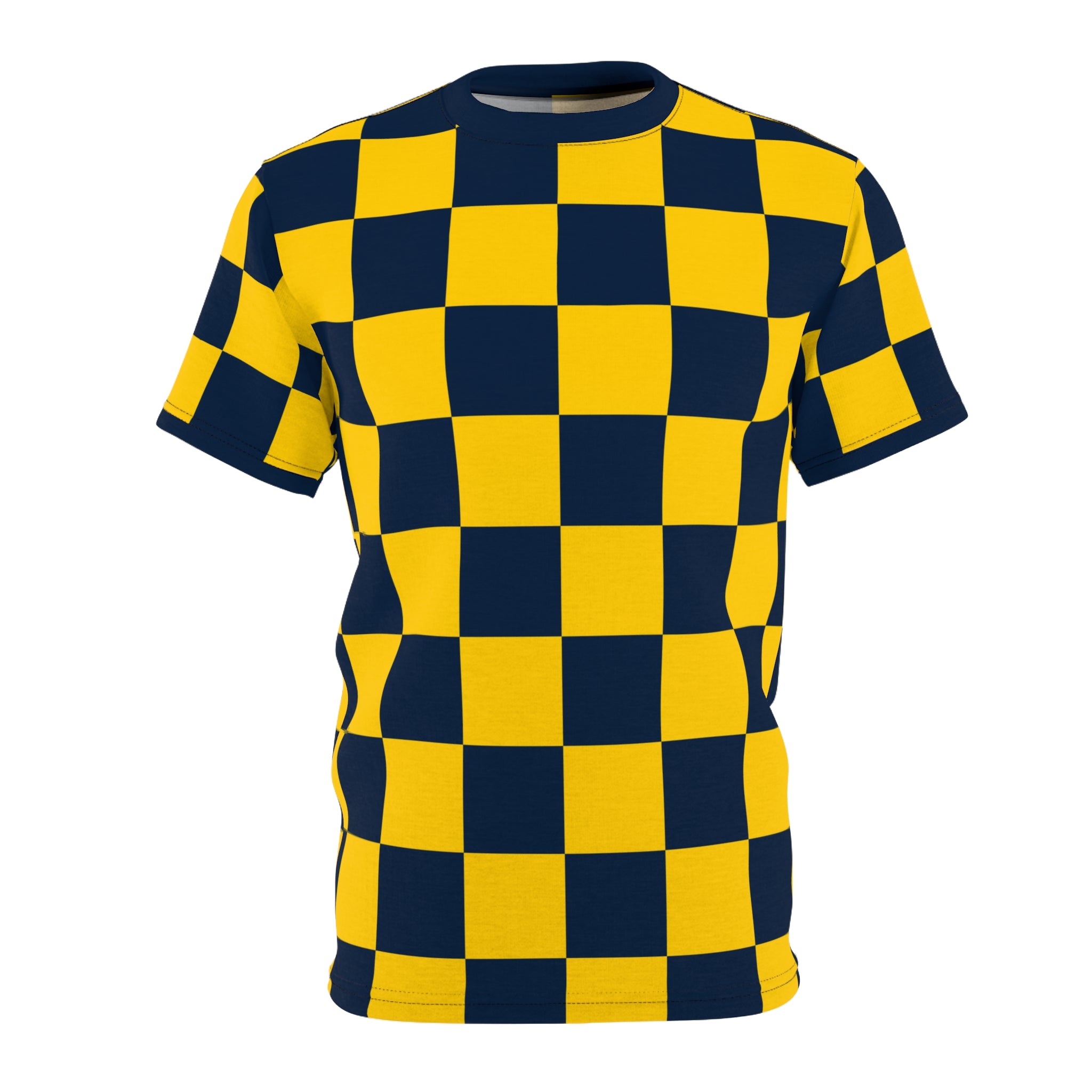 Checkerboard Shirt Blue & Yellow