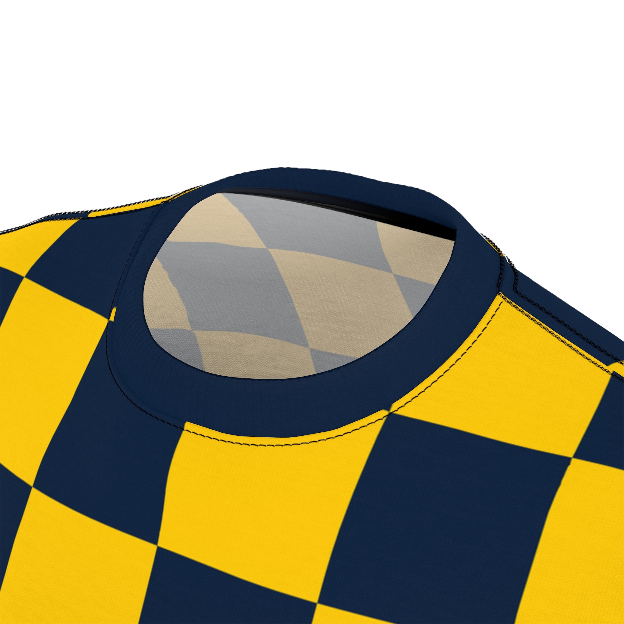 Checkerboard Shirt Blue & Yellow