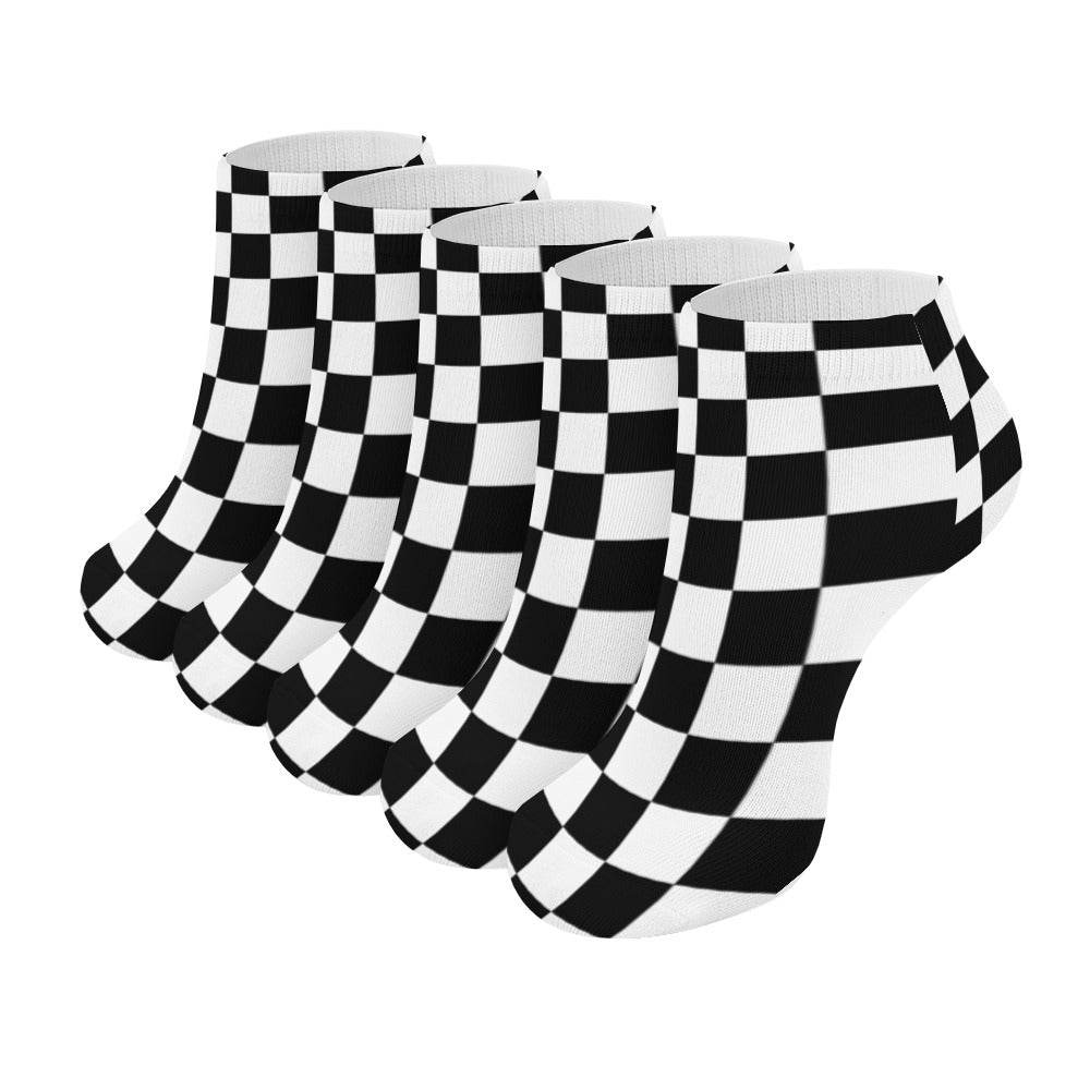 Checkerboard Socks 5 Pairs