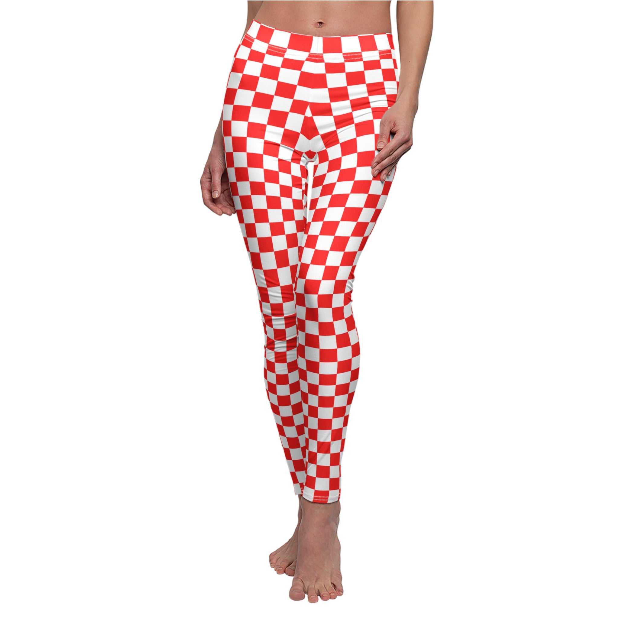 Women's Checkerboard Casual Leggings