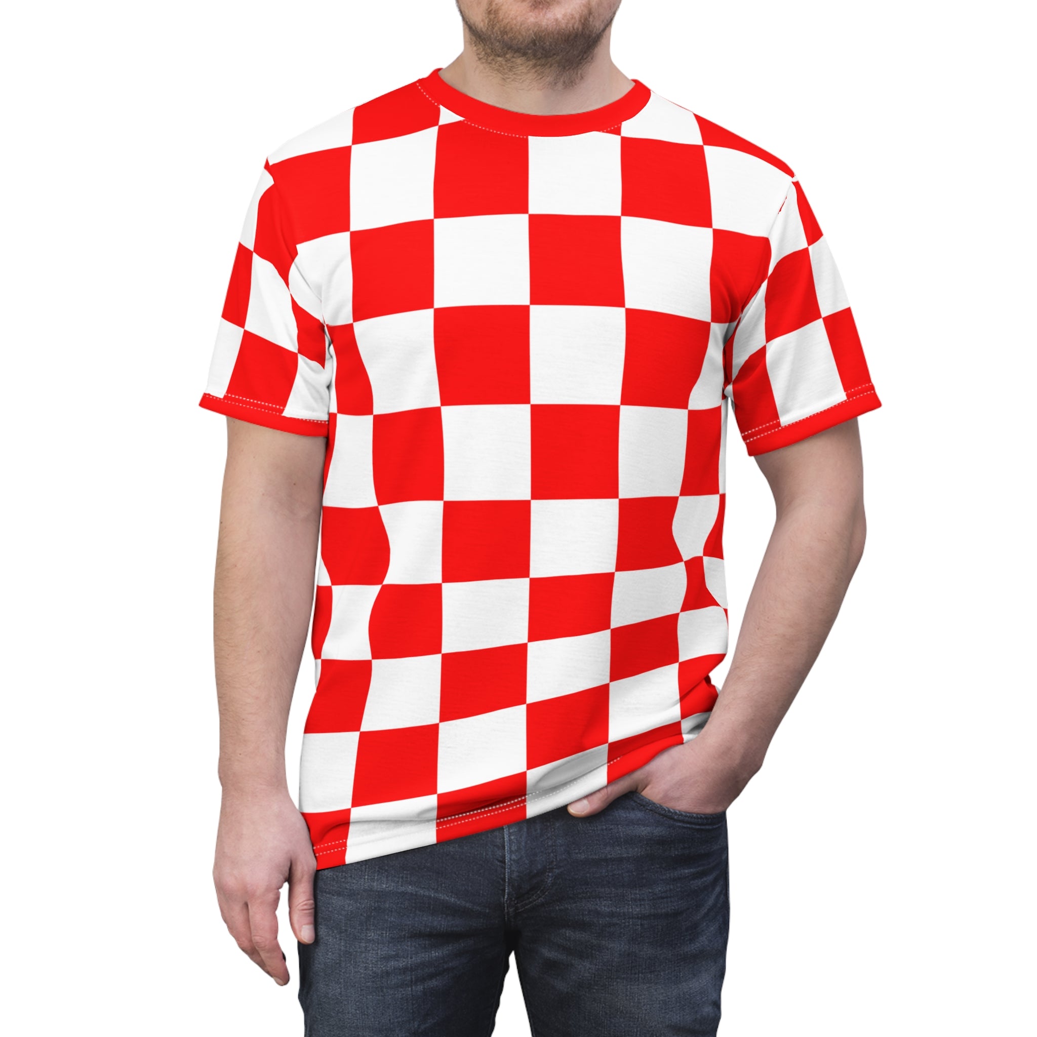 Red & White Checkerboard Shirt