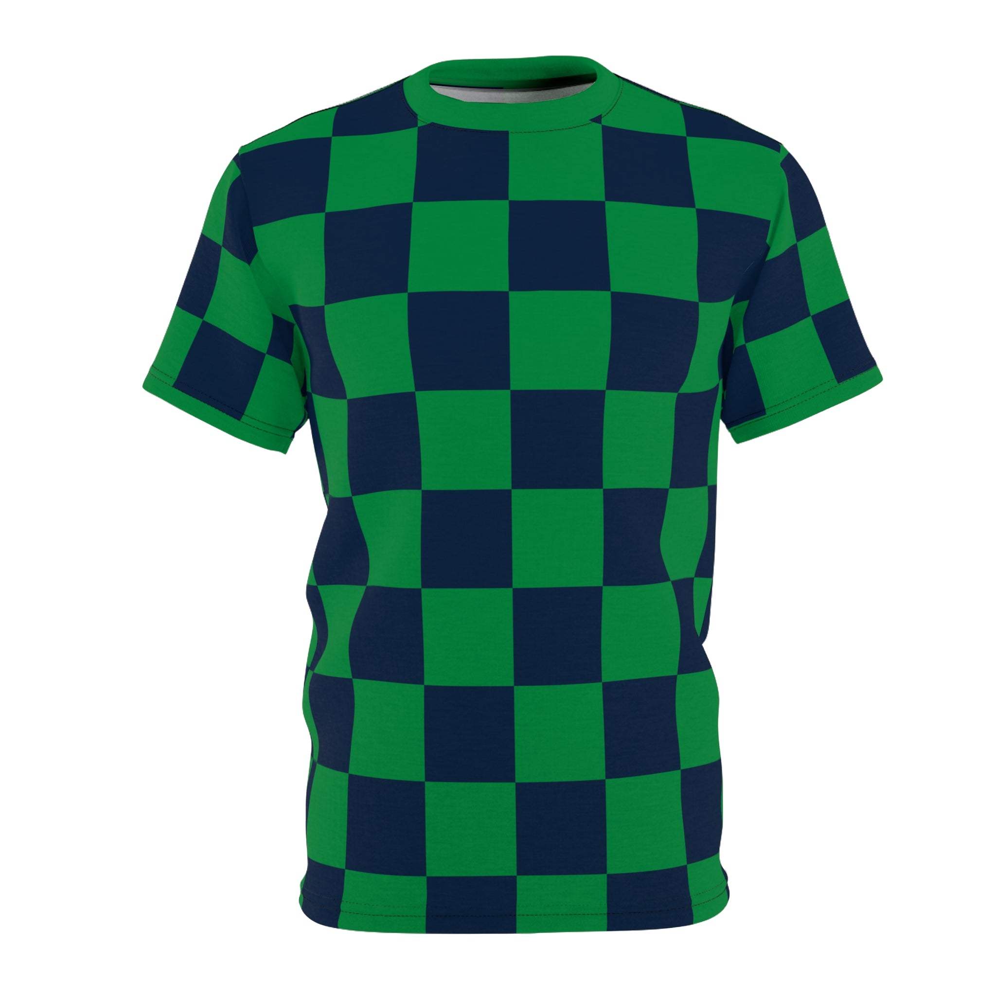 Checkerboard Shirt Blue & Green
