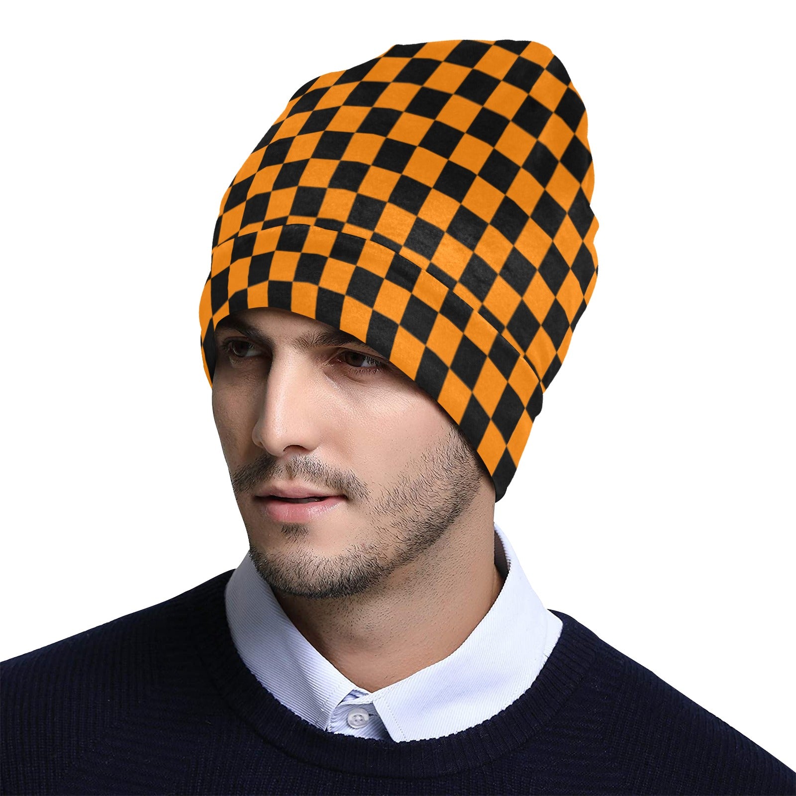 Checkerboard Beanie for Adults