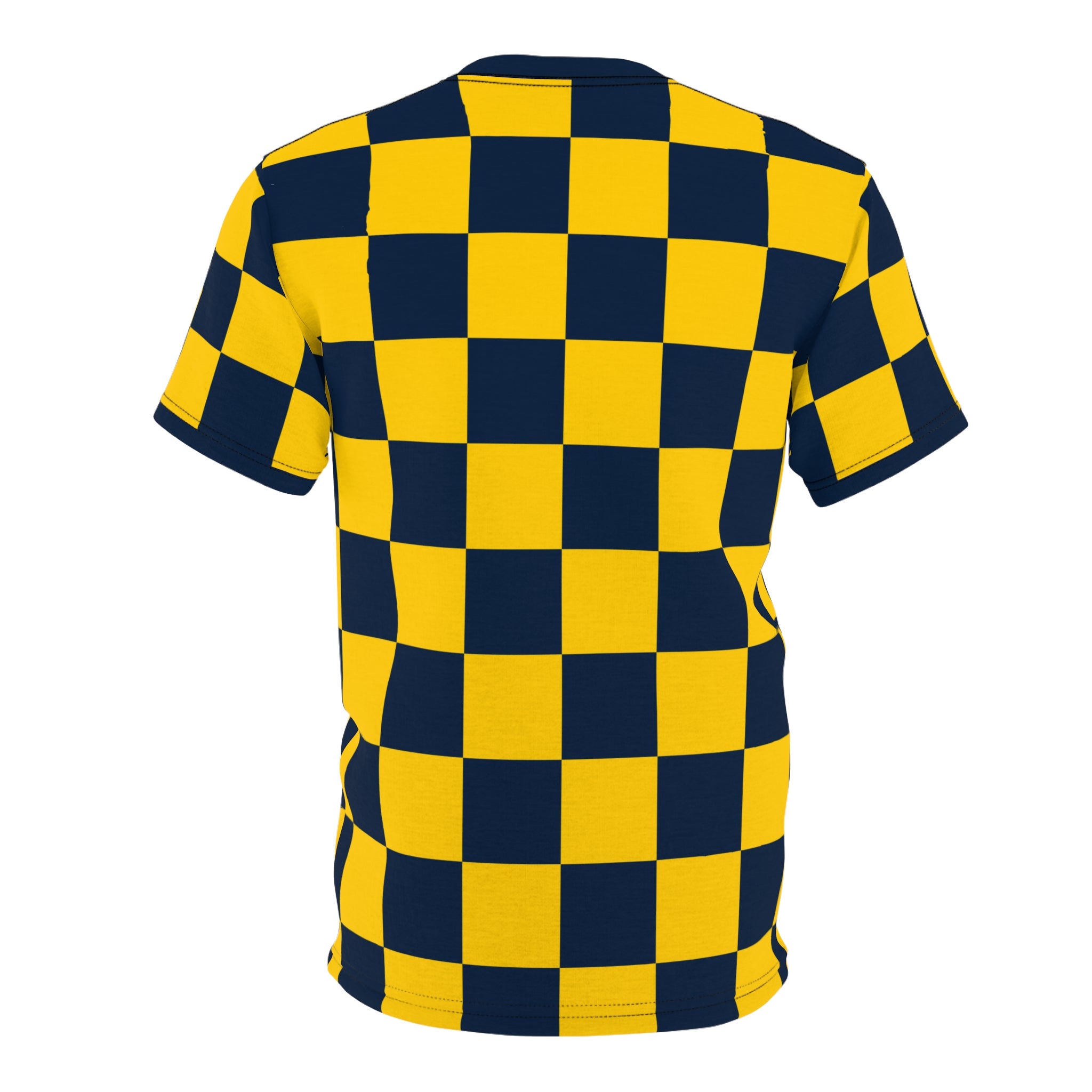 Checkerboard Shirt Blue & Yellow