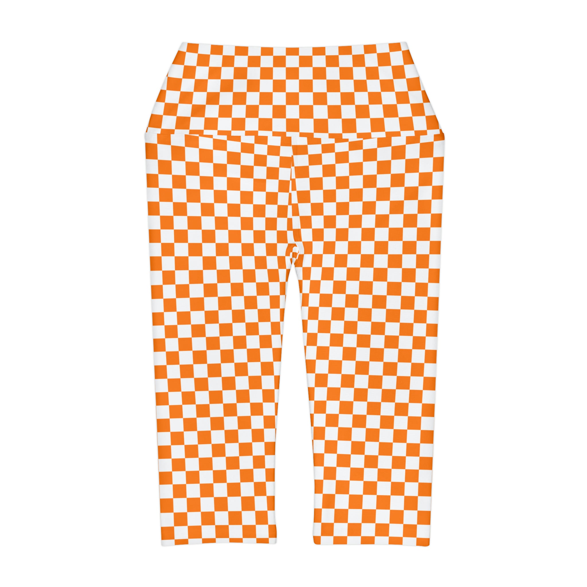 Checkerboard Yoga Capri Leggings