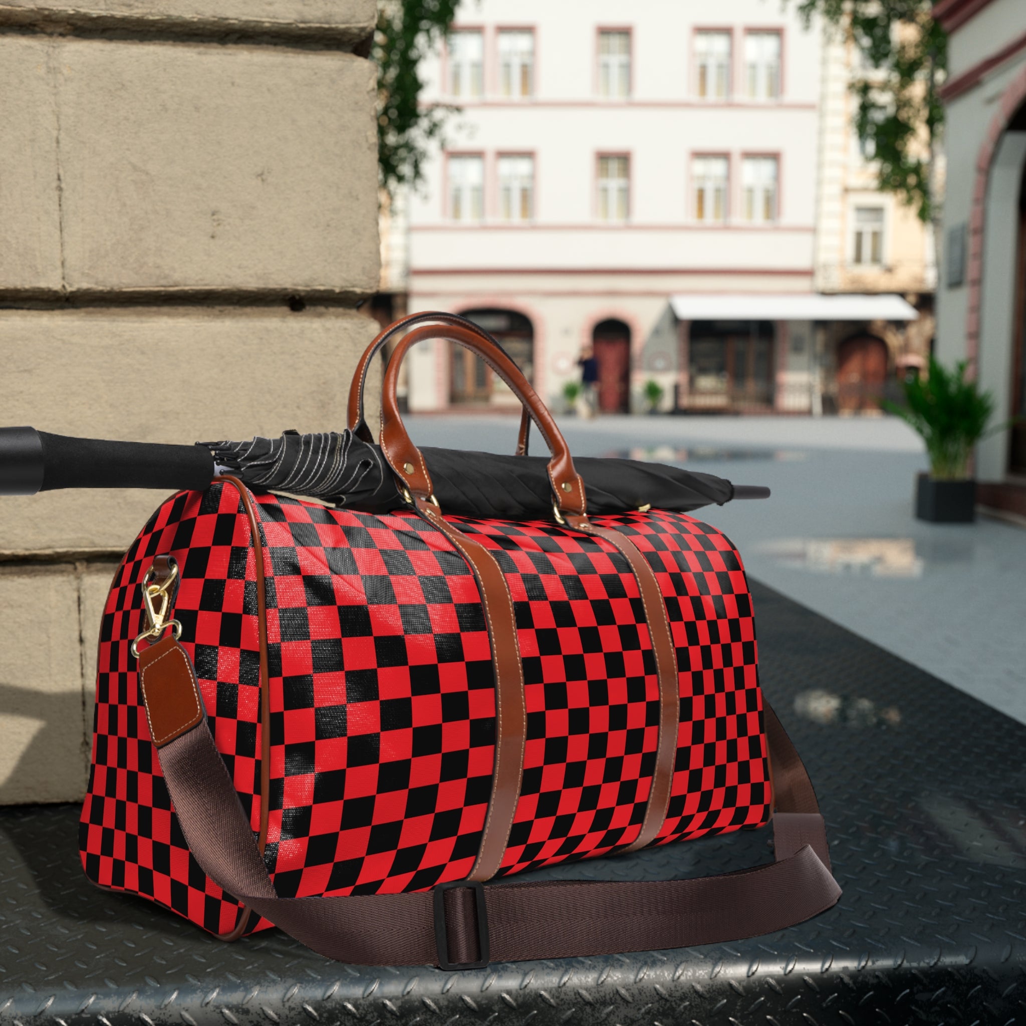 Checkerboard Weekender Bag