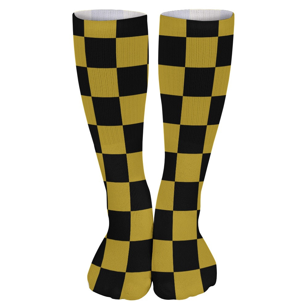 Checkerboard Long Socks (Pack of 5)
