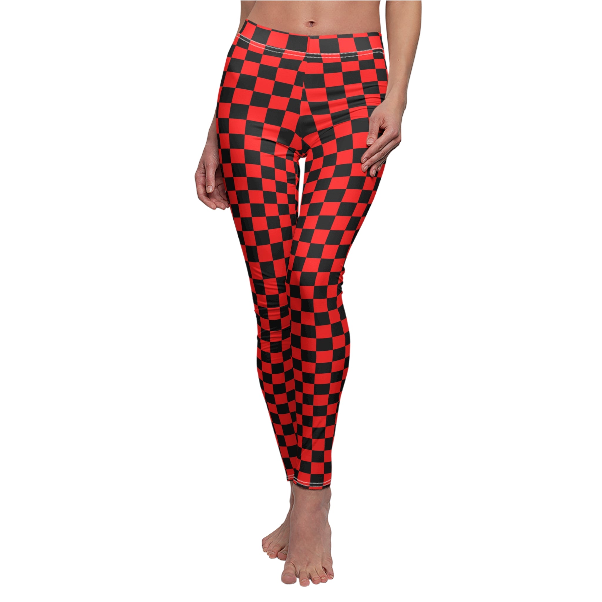 Women's Checkerboard Casual Leggings