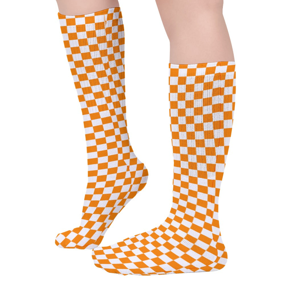 Checkerboard Long Socks (Pack of 5)