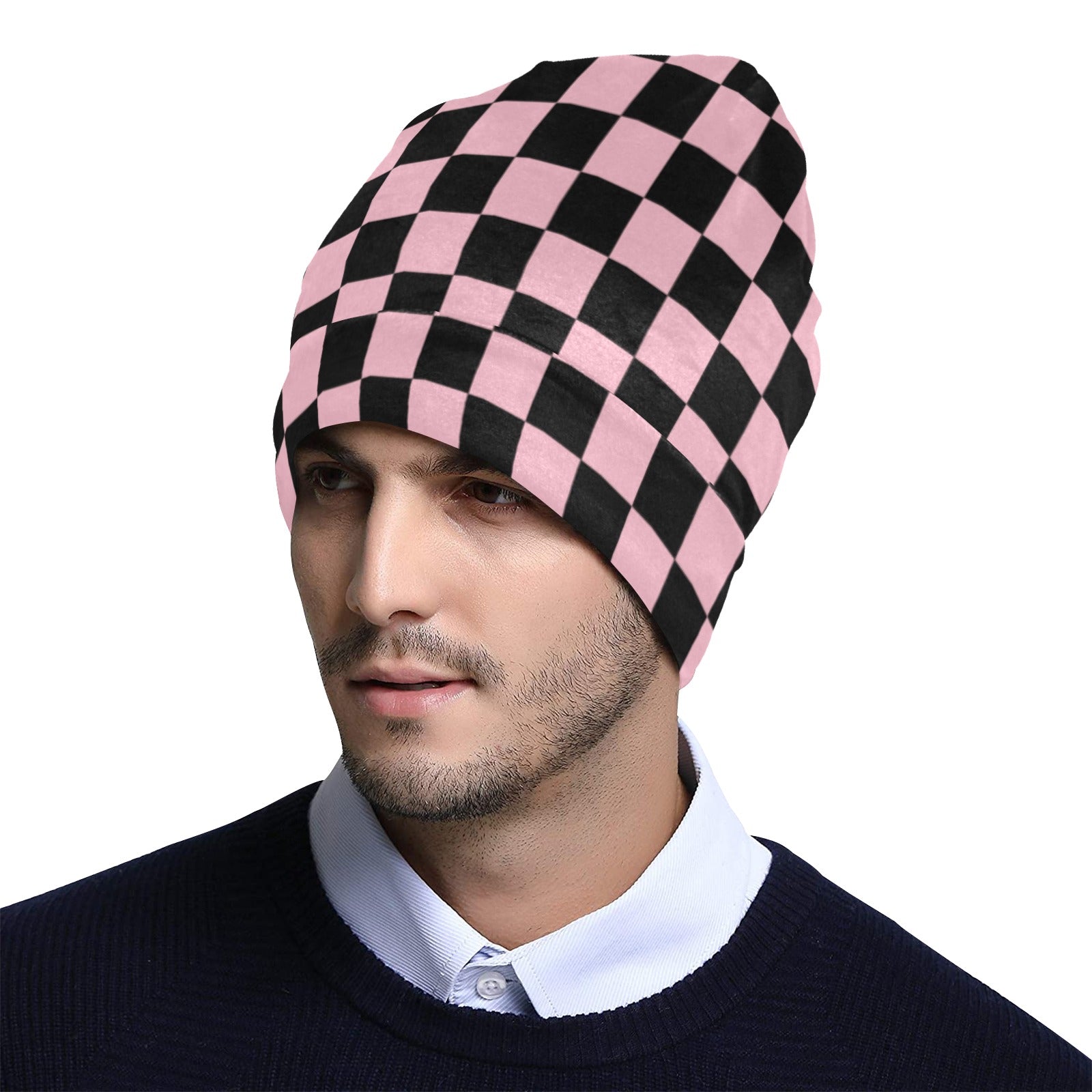 Checkerboard Beanie for Adults