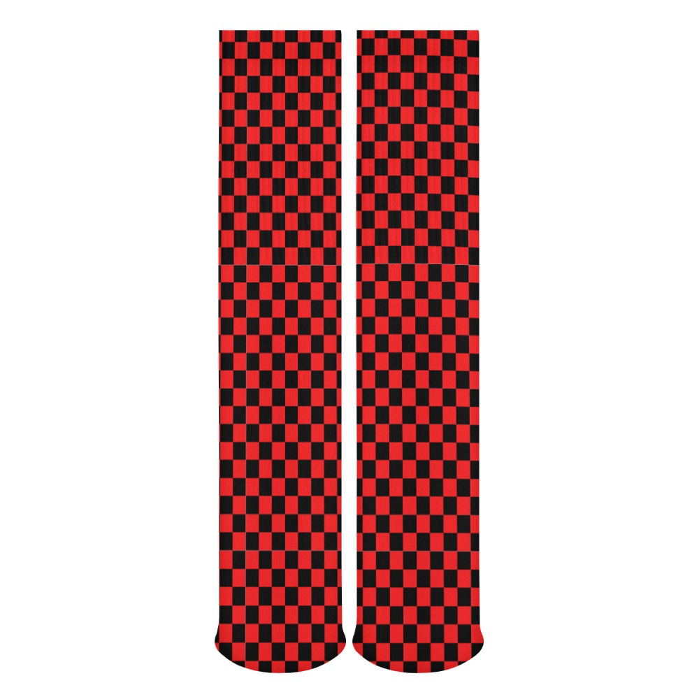 Checkerboard Long Socks (Pack of 5)