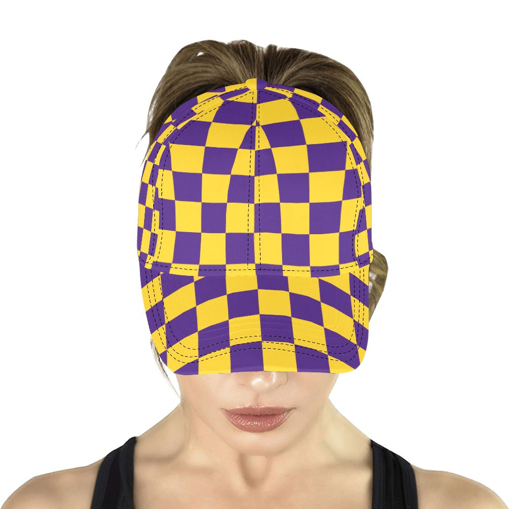 Unisex Checkerboard Cap