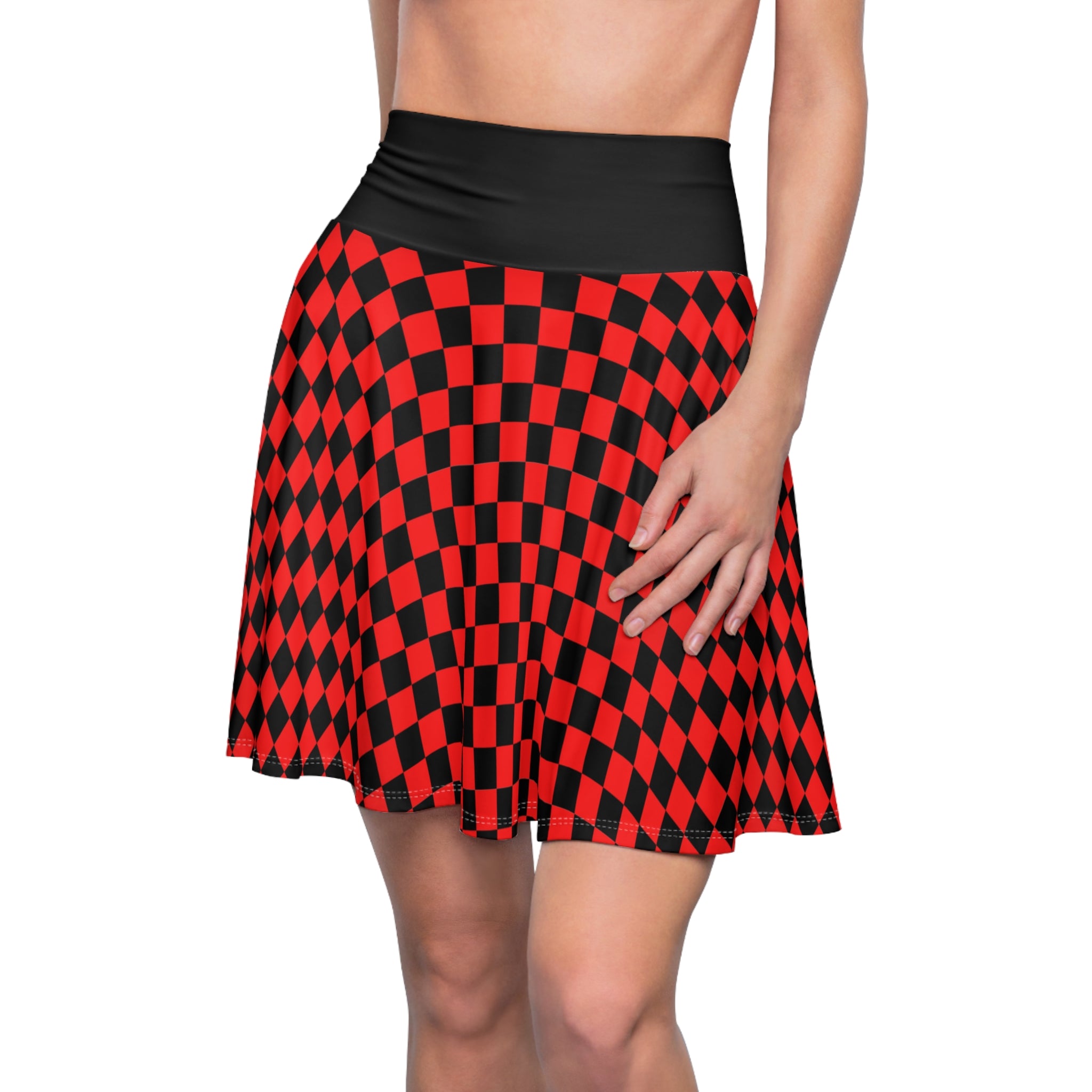 Women's Checkerboard Skater Skirt