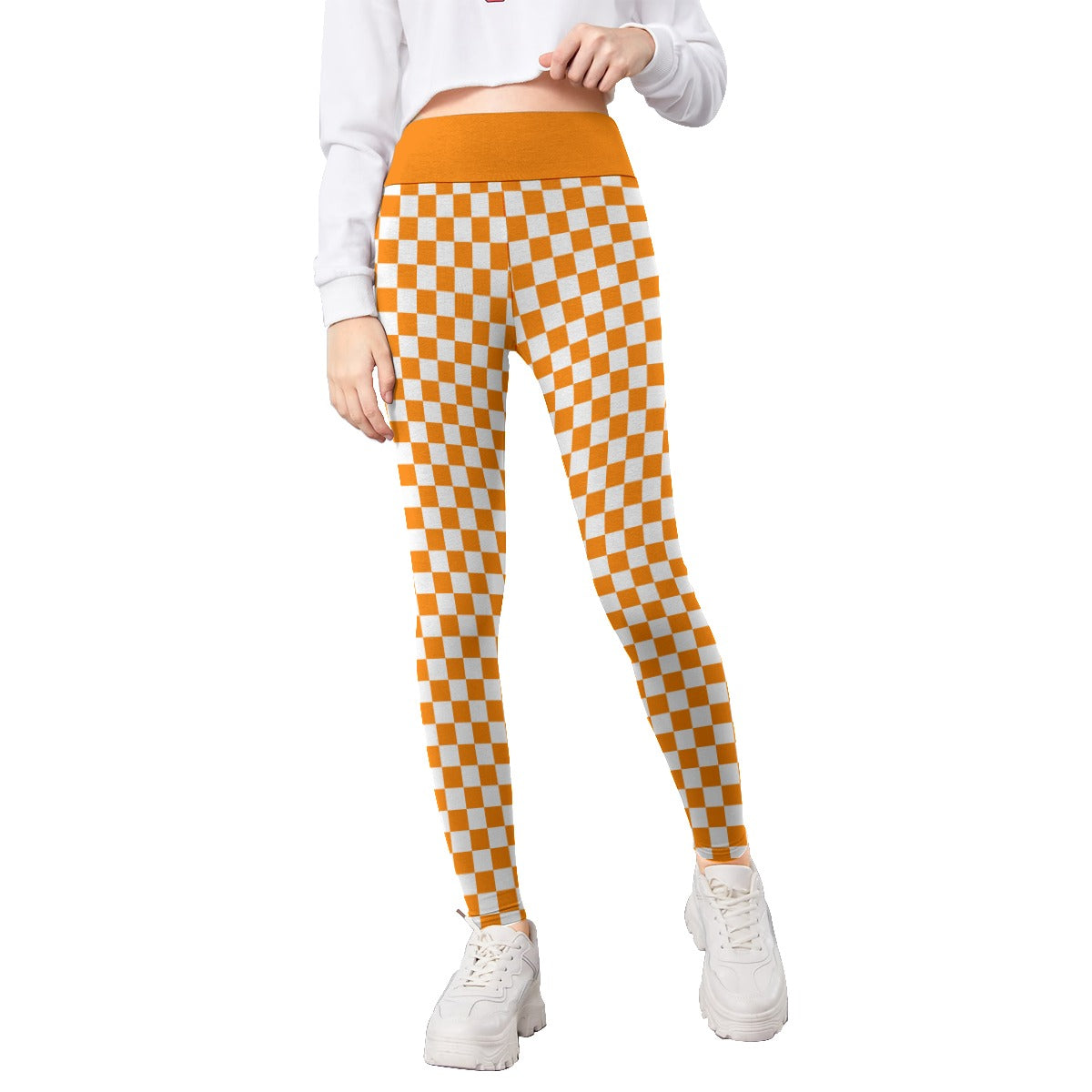 Girl's Checkerboard Leggings