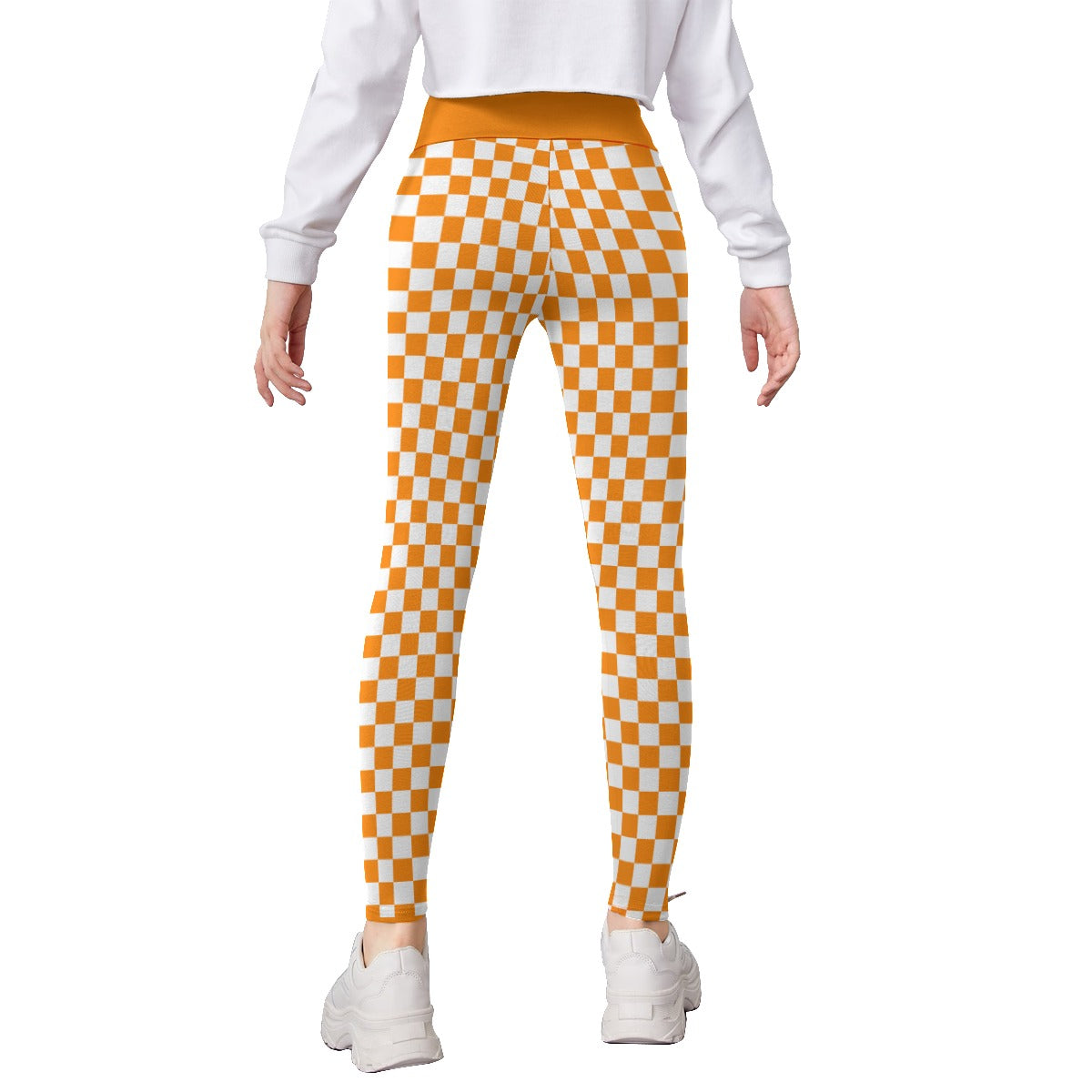 Girl's Checkerboard Leggings