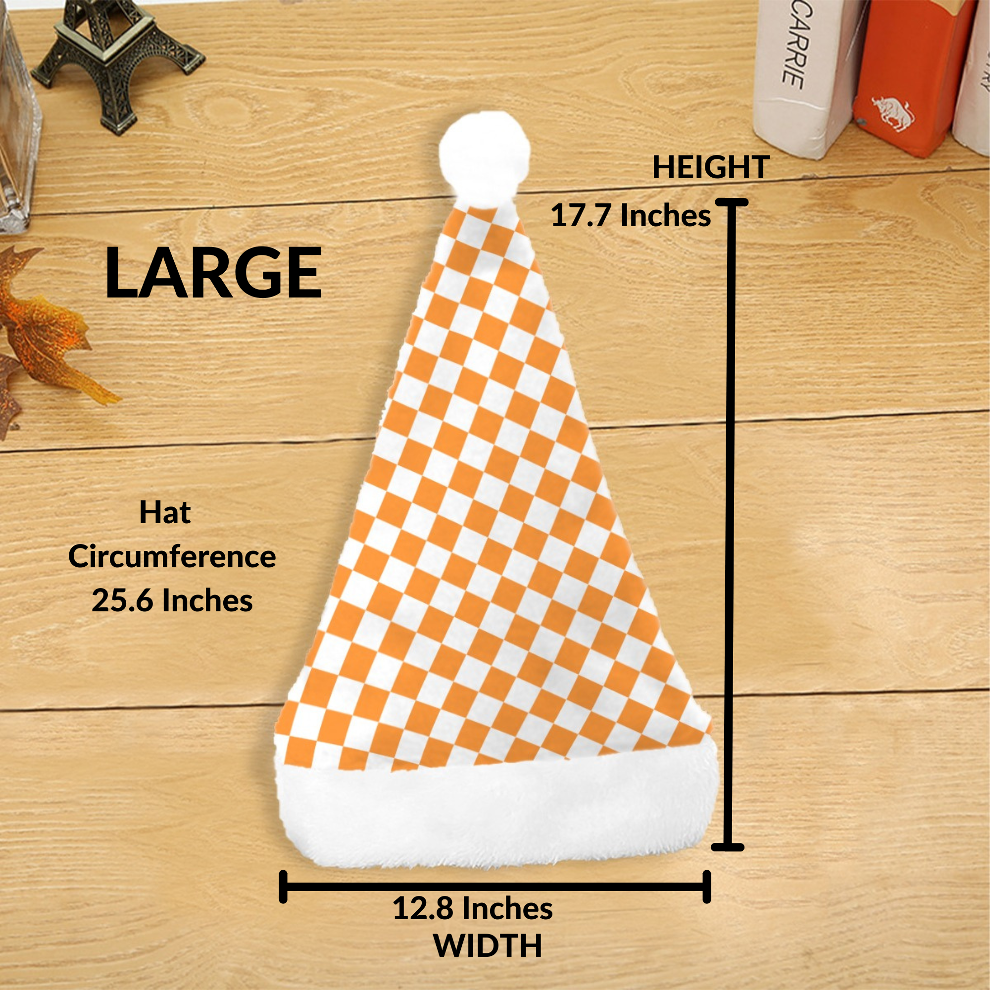 Checkerboard Christmas Santa Hat