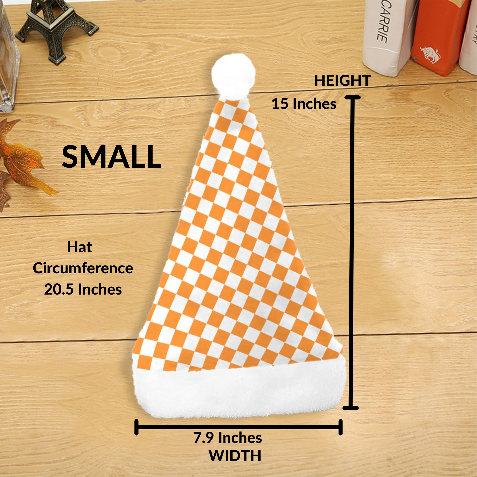 Checkerboard Christmas Santa Hat