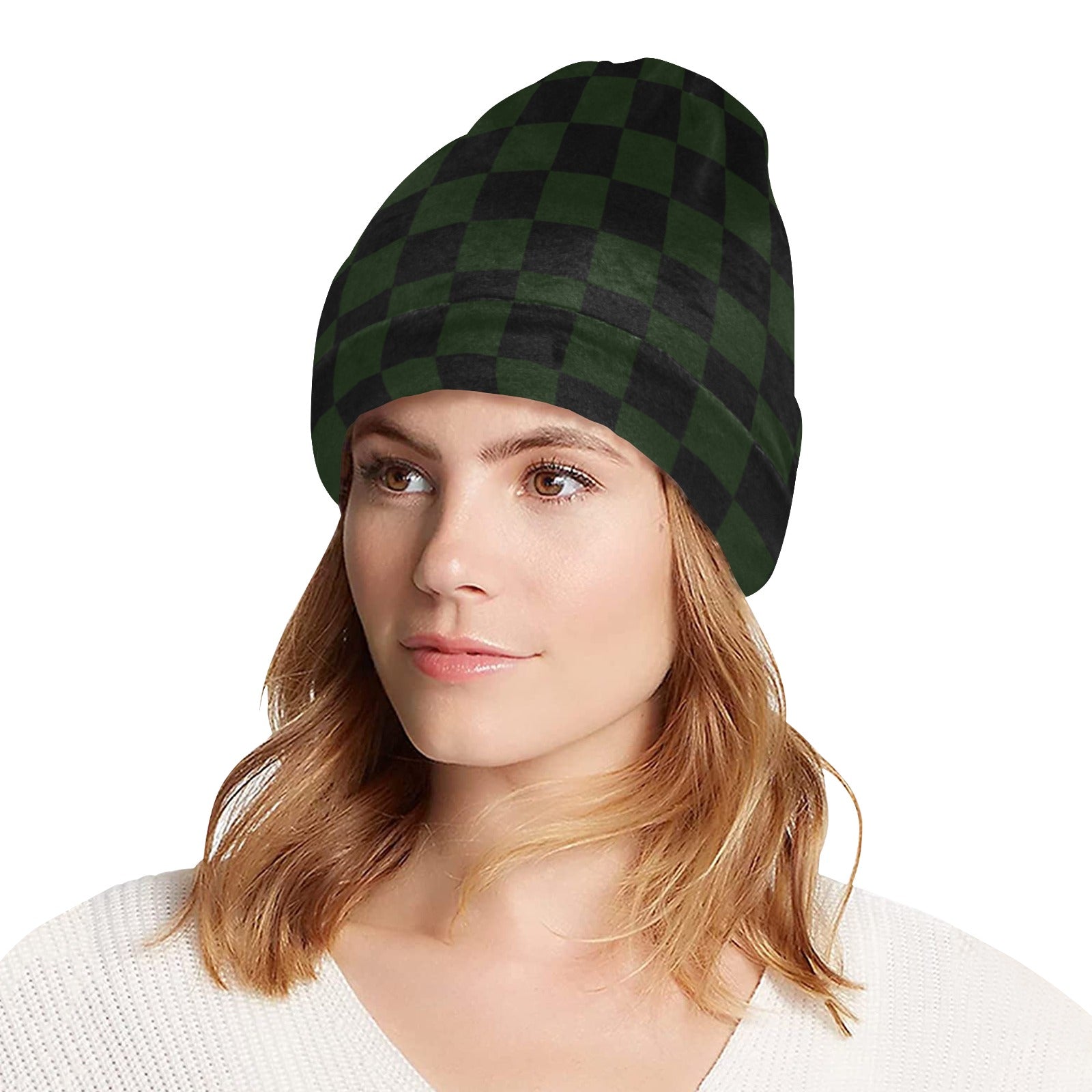 Checkerboard Beanie for Adults