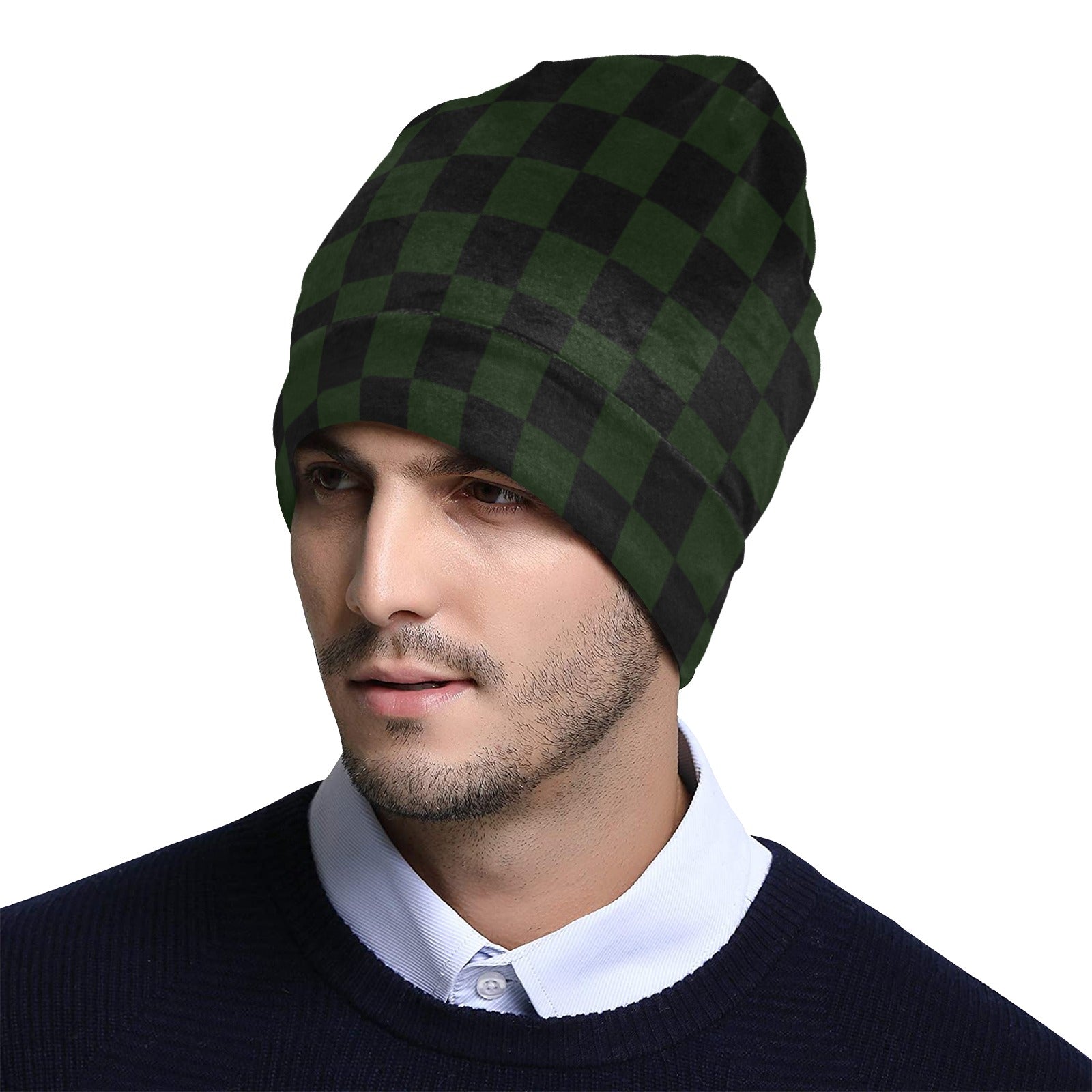 Checkerboard Beanie for Adults