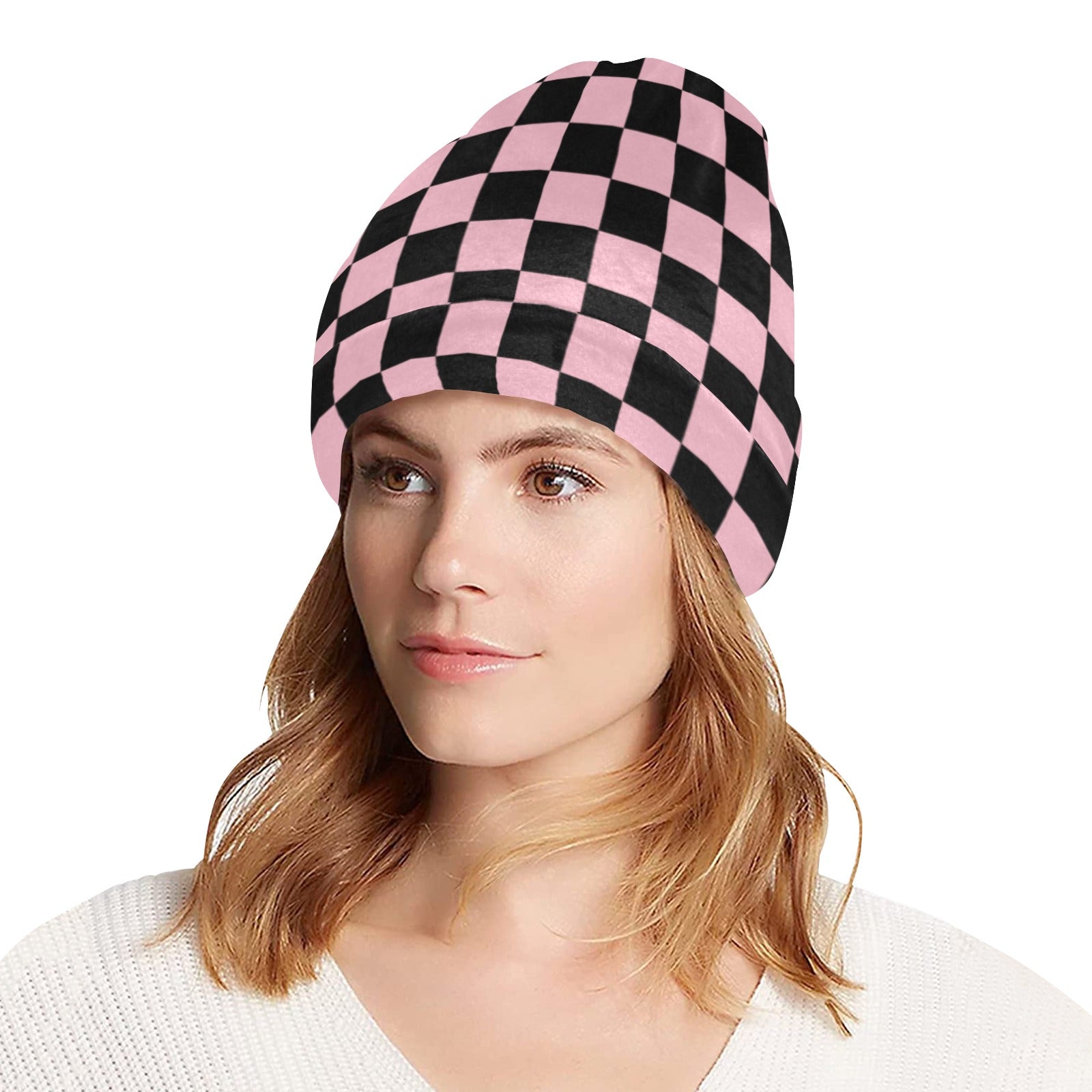 Checkerboard Beanie for Adults