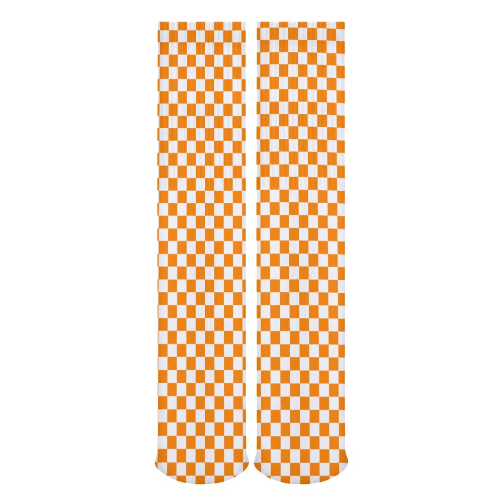 Checkerboard Long Socks (Pack of 5)