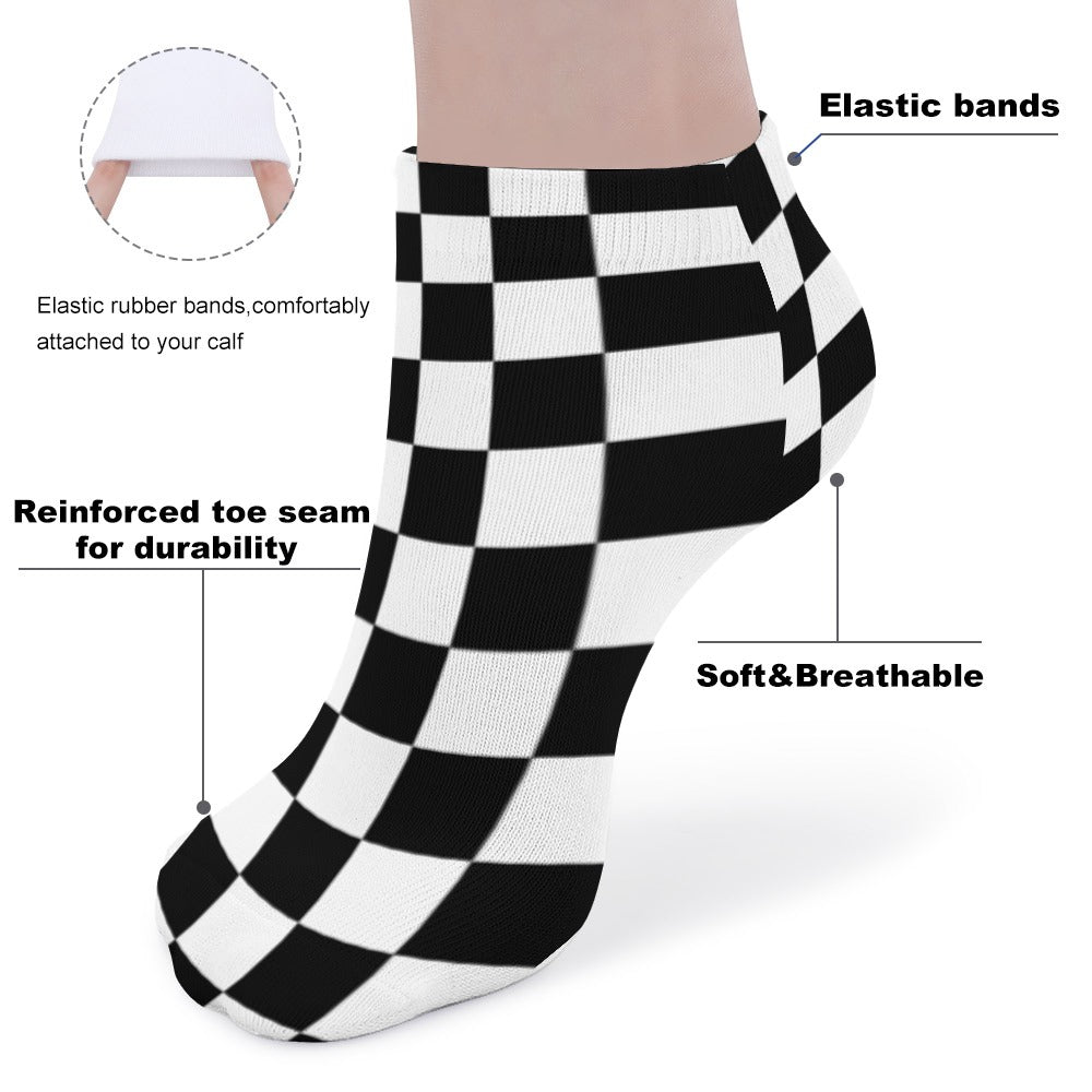 Checkerboard Socks 5 Pairs