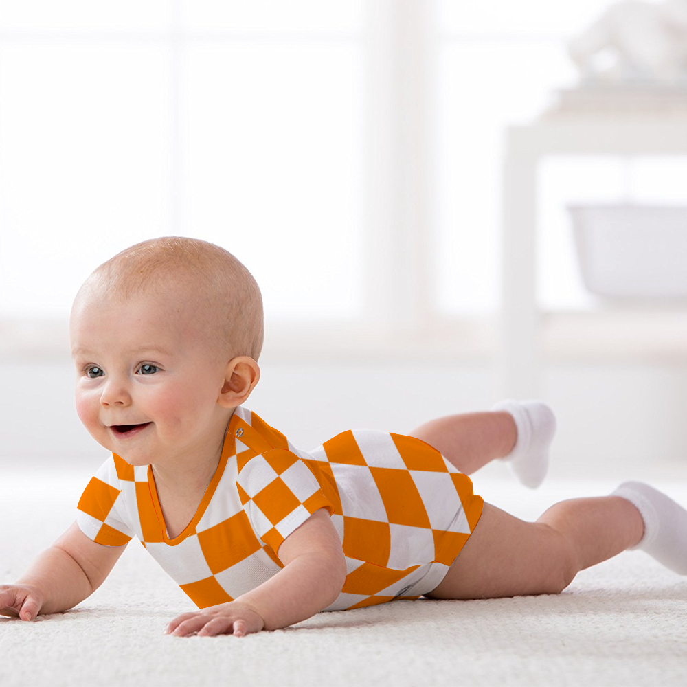 Checkered Baby Romper