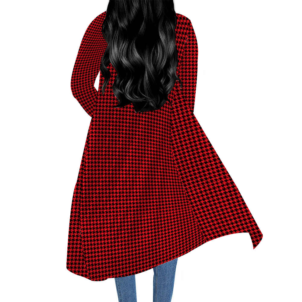 Checkerboard Long Sweater