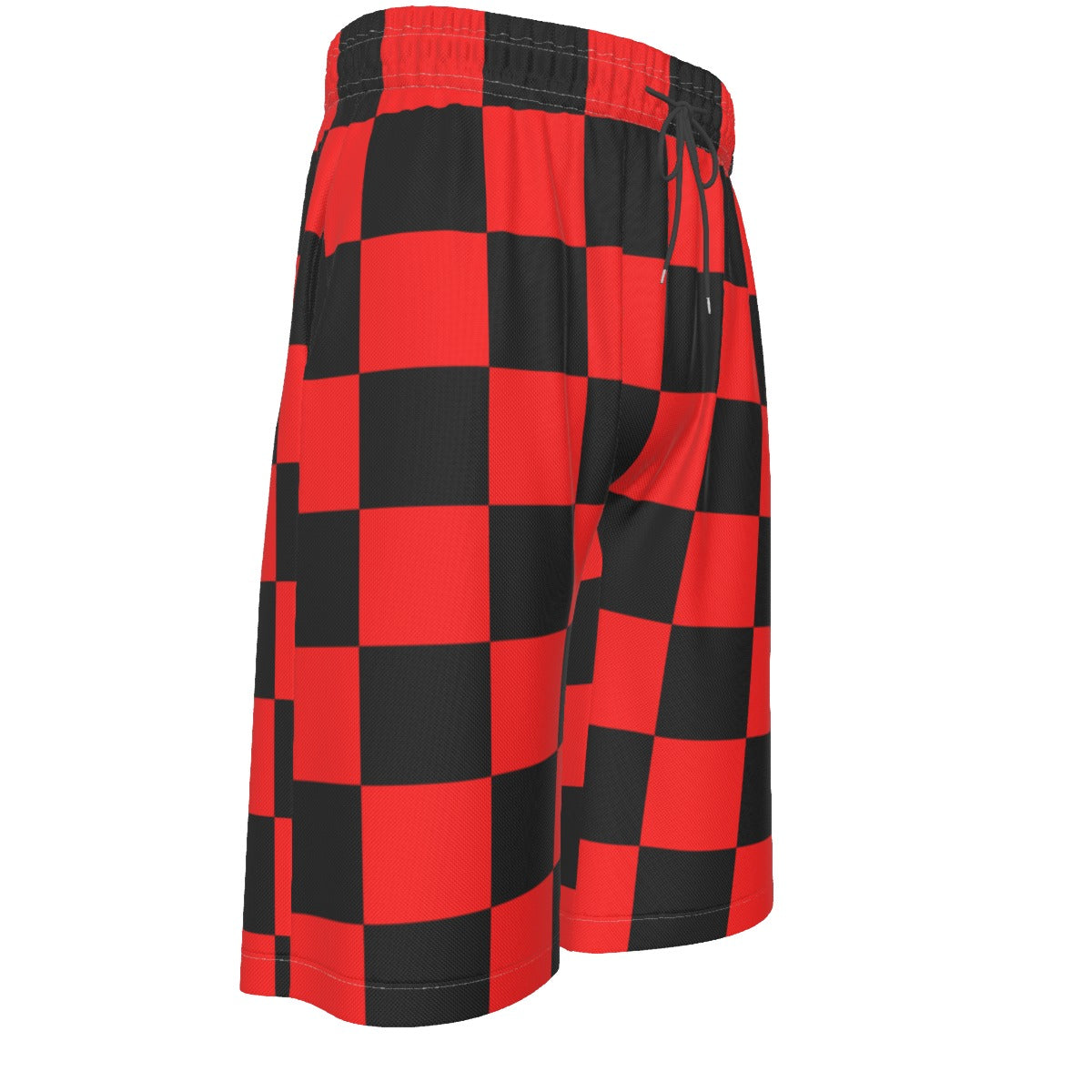Checkerboard Men's Over-The-Knee Shorts