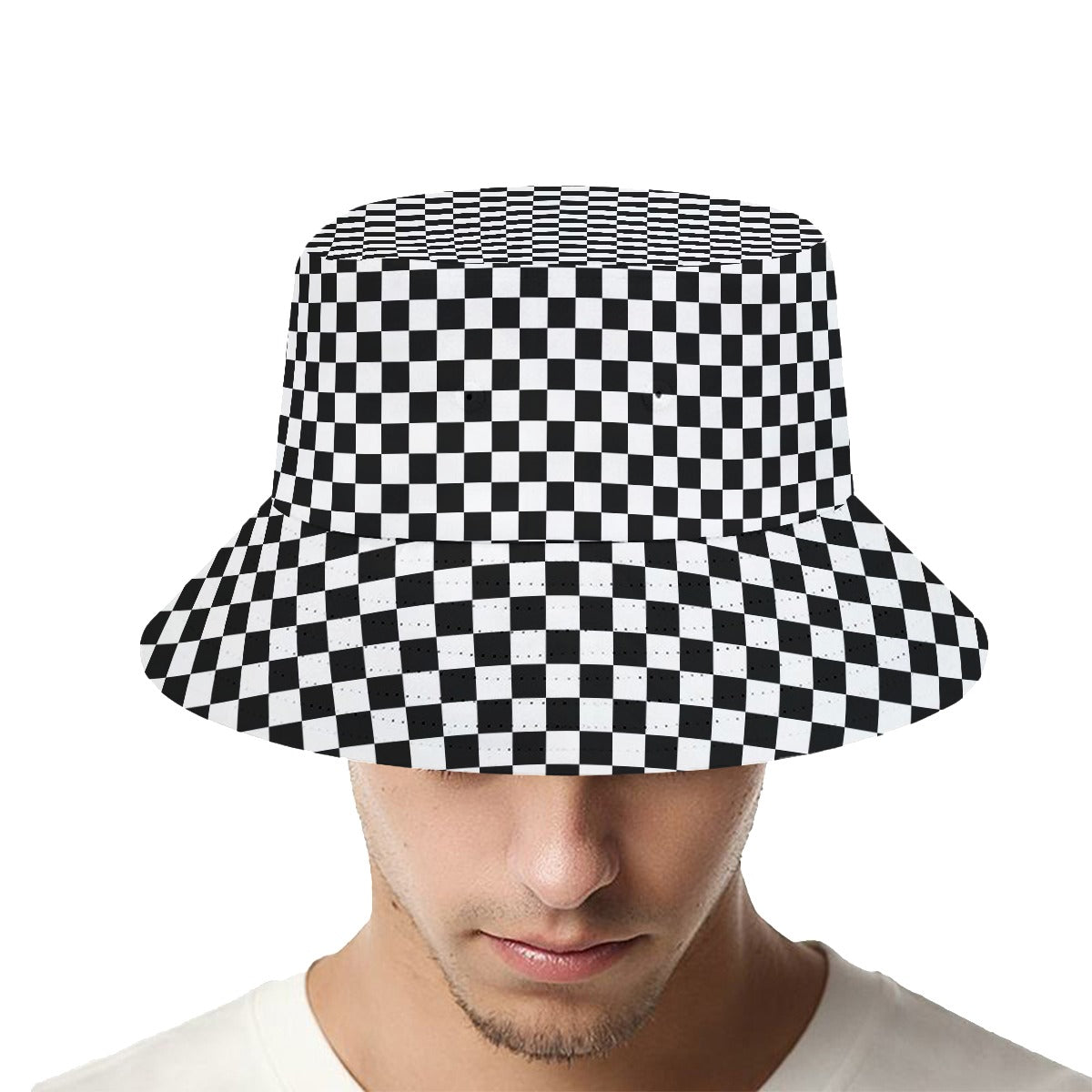 Checkerboard Fisherman Bucket Hat