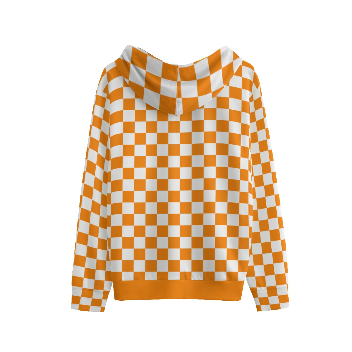 Unisex Checkerboard Pullover Hoodie100% Cotton