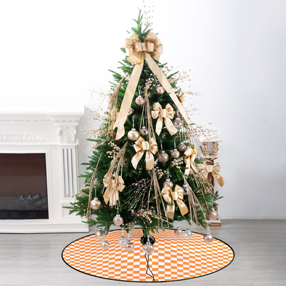 Checkerboard Christmas Tree Skirt