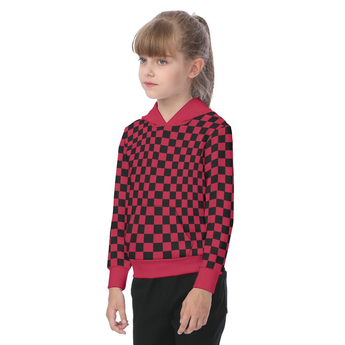 Checkerboard Oversized Kid's Hoodie