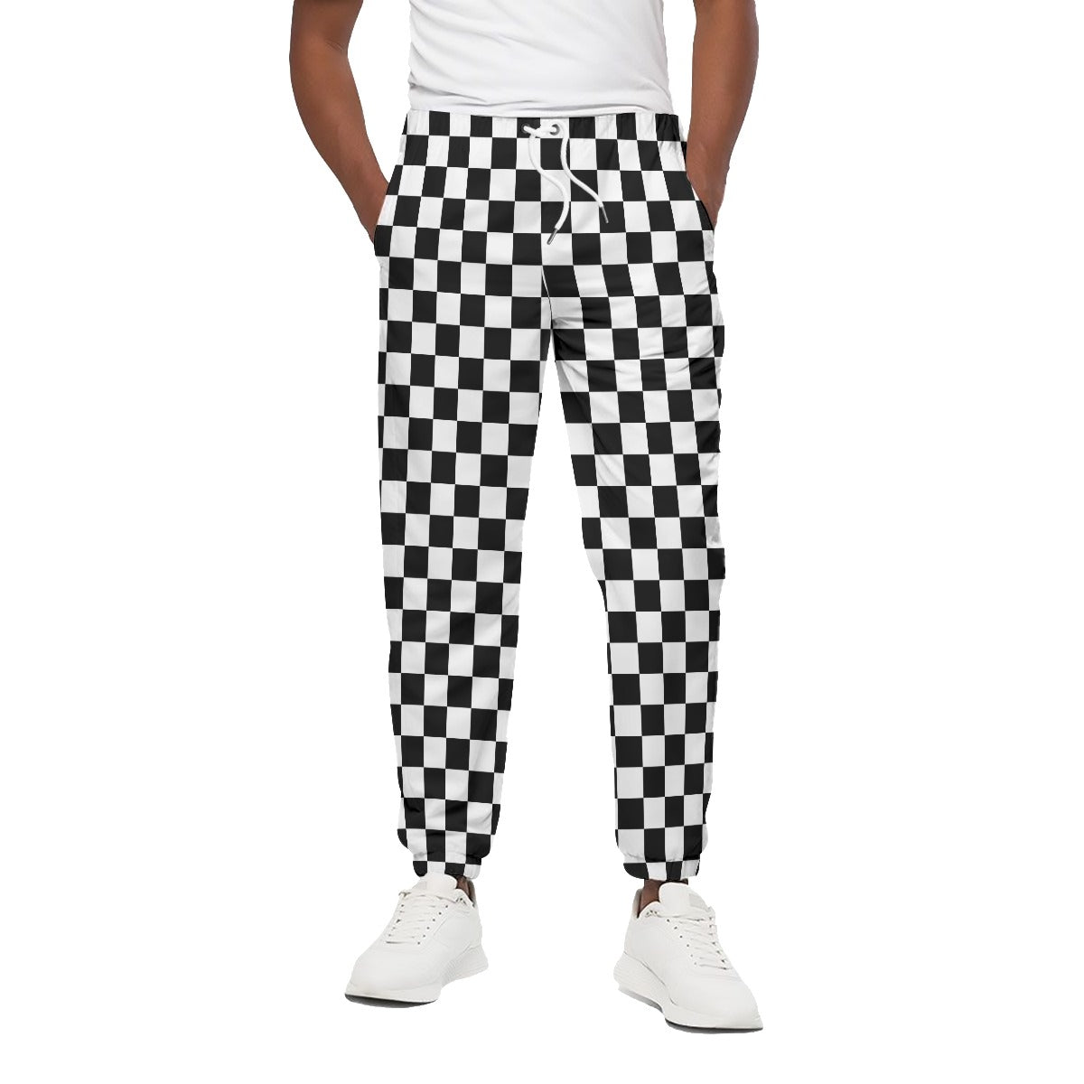 Checkerboard Unisex Jogging Pants 100% Cotton