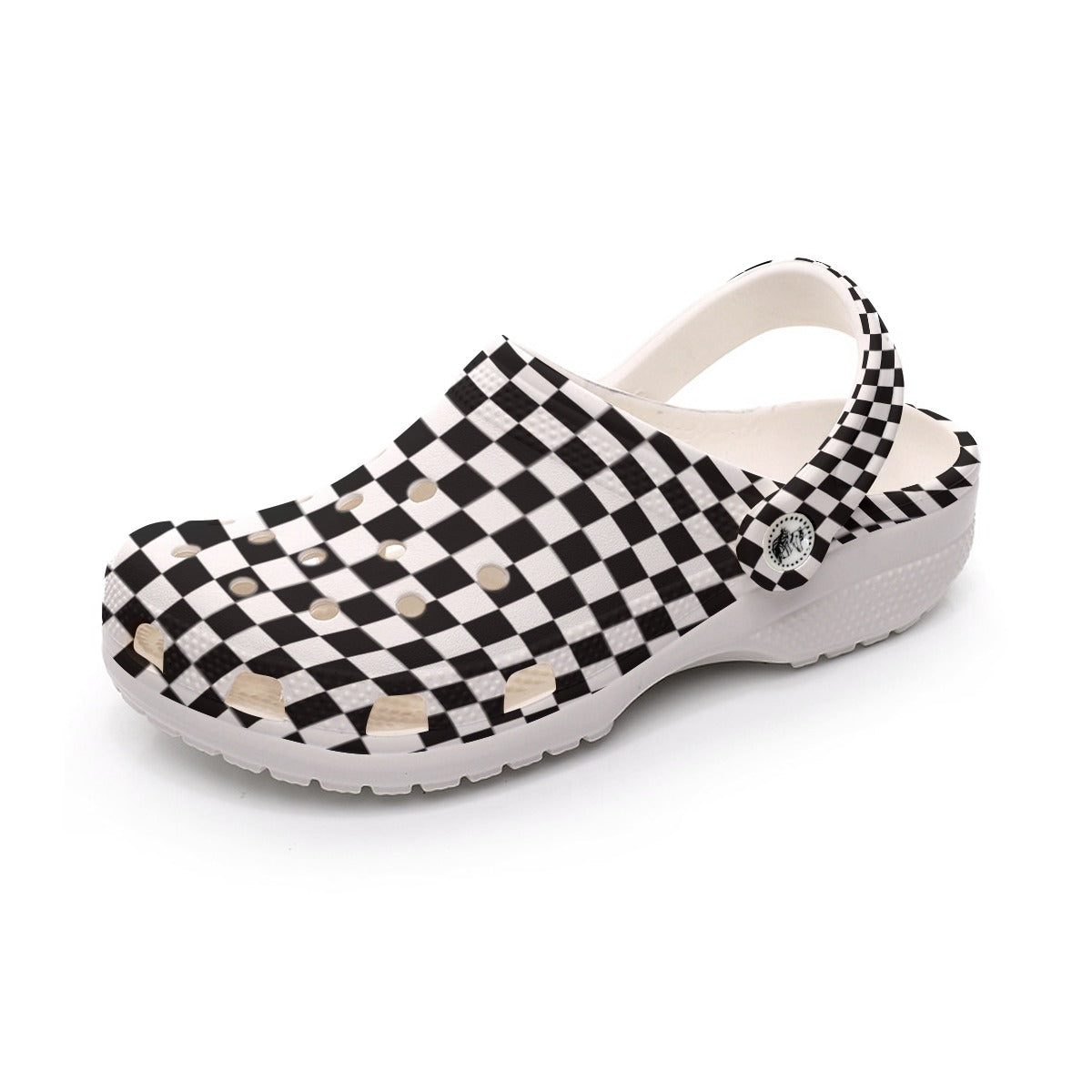 Checkerboard Men's Classic Clogs