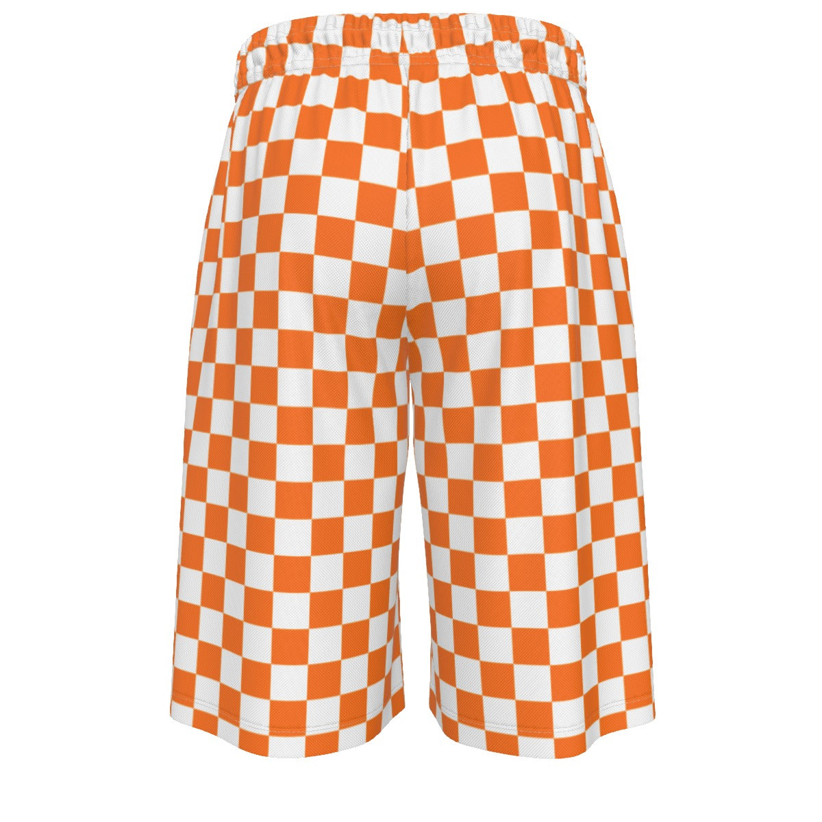 Checkerboard Men's Over-The-Knee Shorts