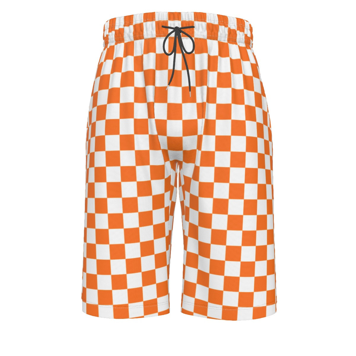 Checkerboard Men's Over-The-Knee Shorts