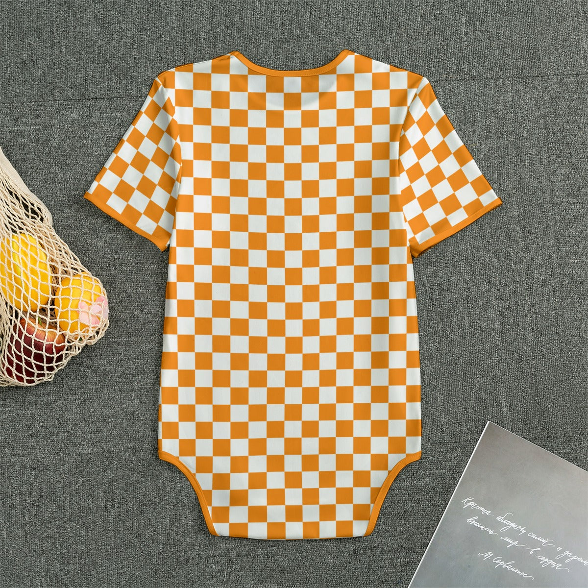 Adult Checkerboard Bodysuit Romper
