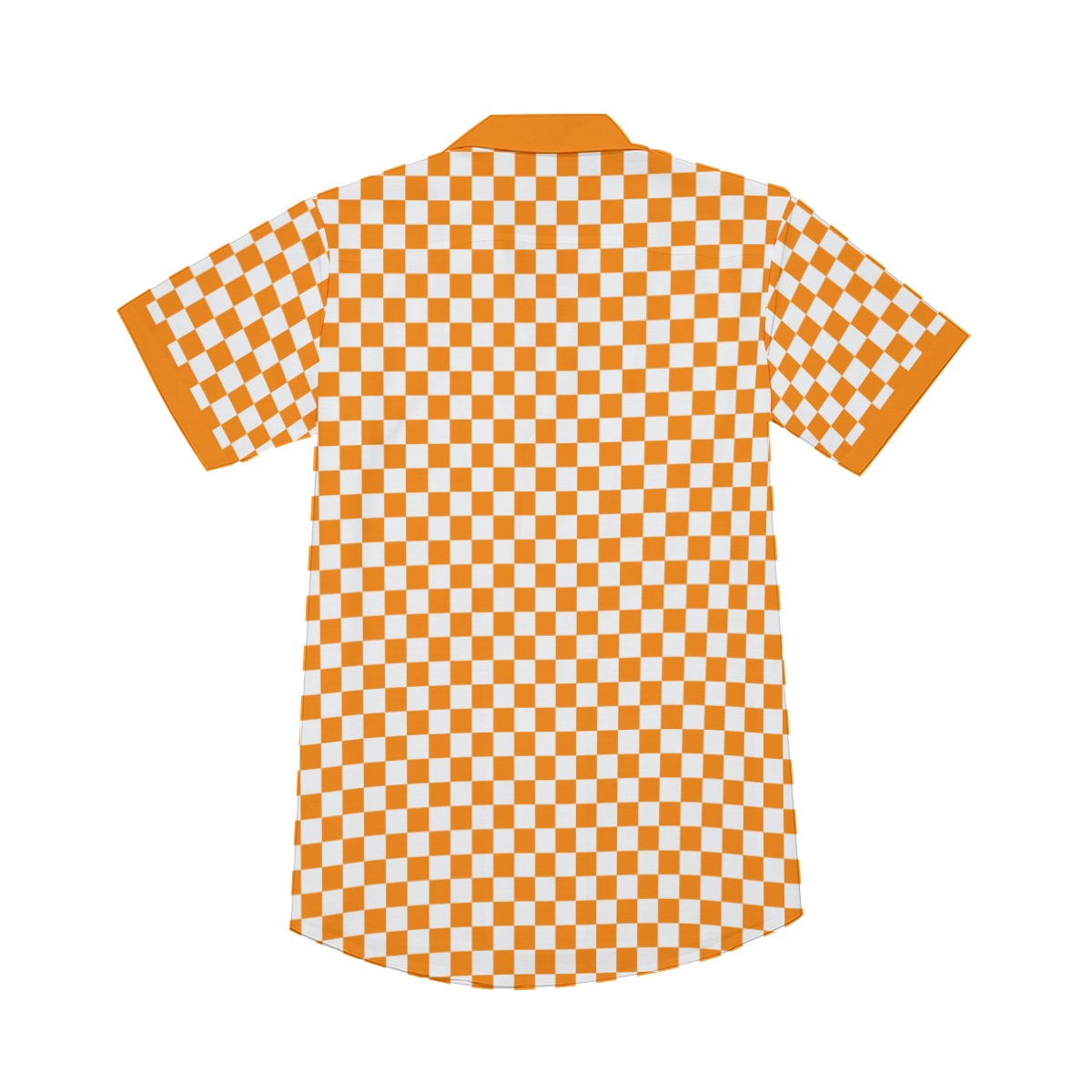 Checkerboard Men's Deep V-neck Short Sleeve Shirt
